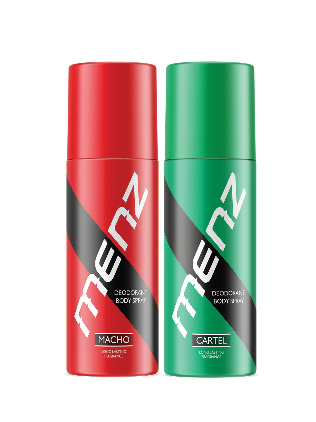 MENZ Men Set Of 2 Macho & Cartel Long Lasting Deodorant Body Spray 150 ml Each