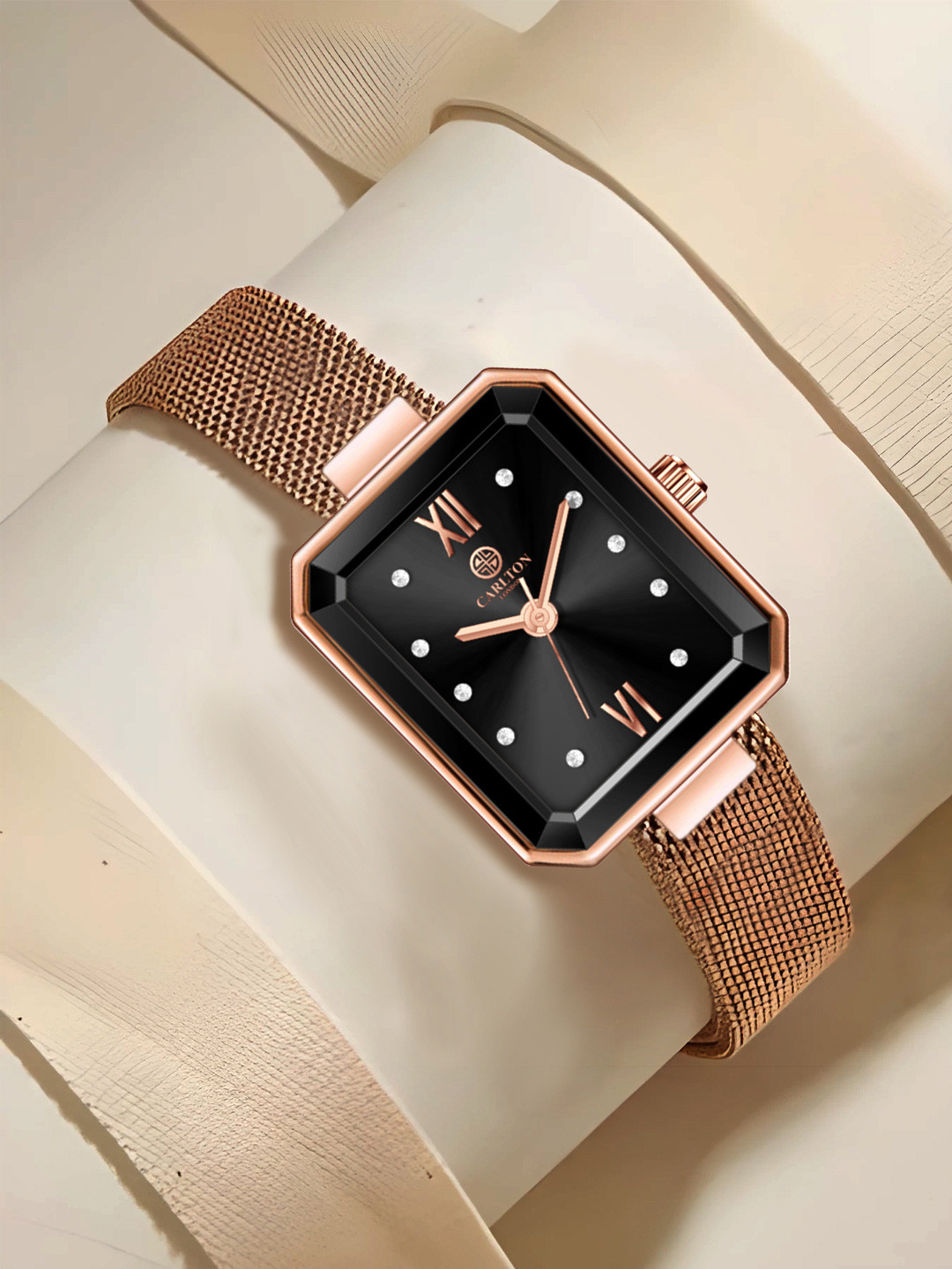 Carlton London Women Brixton Analog Watch CLRGMBLK