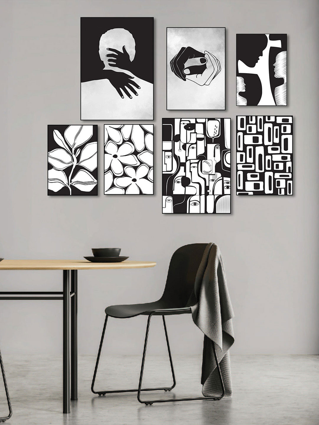 nestroots A Labyrinth Of Ink Canvas 6 Piece Wall Rectangle Paintings Wall Art