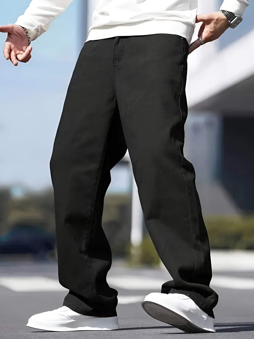 Ben Martin Men Loose Fit High-Rise Stretchable Jeans