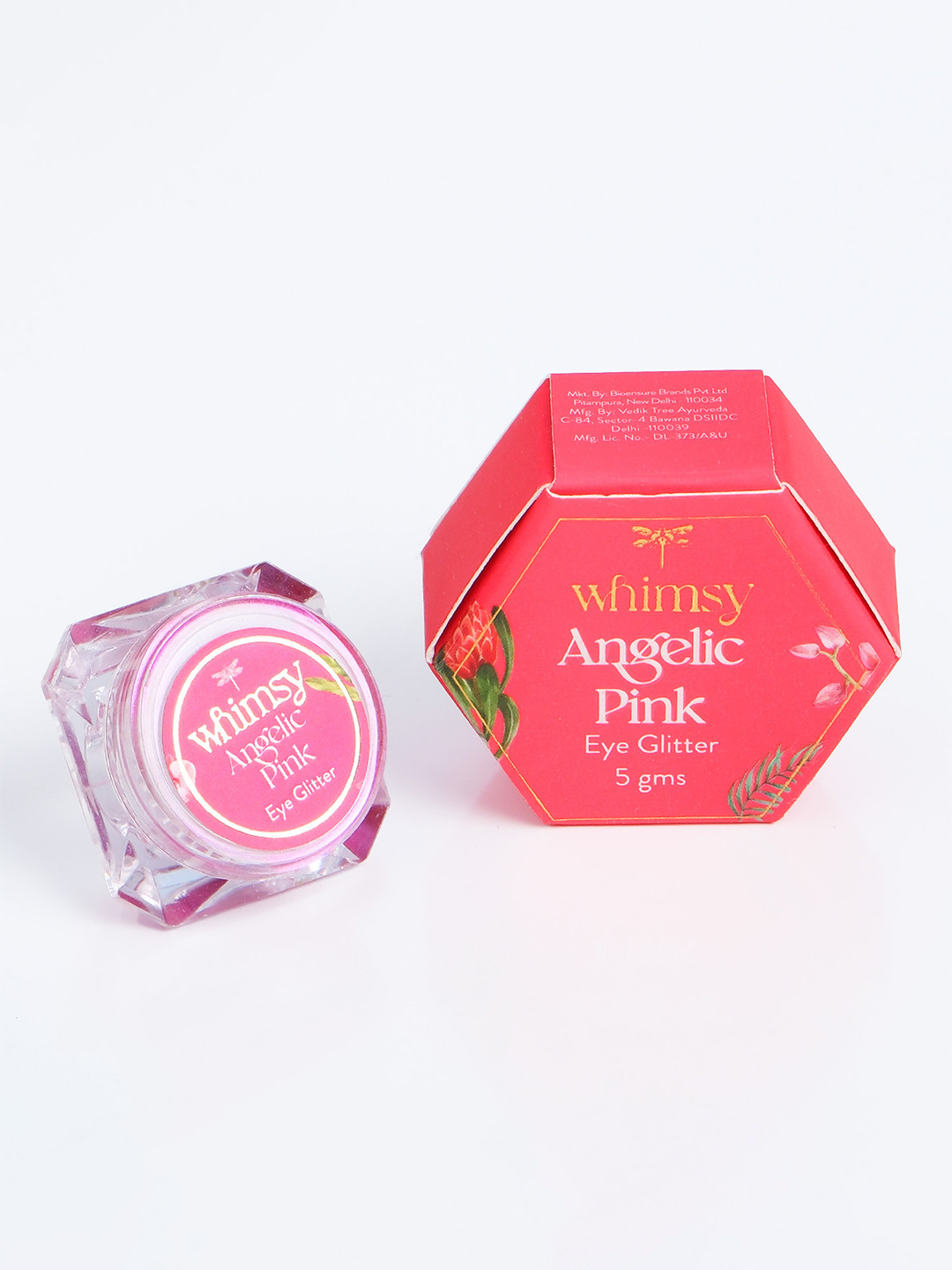 Whimsy Safe & Organic Eye Glitters For Girls - 5g - Angelic Pink