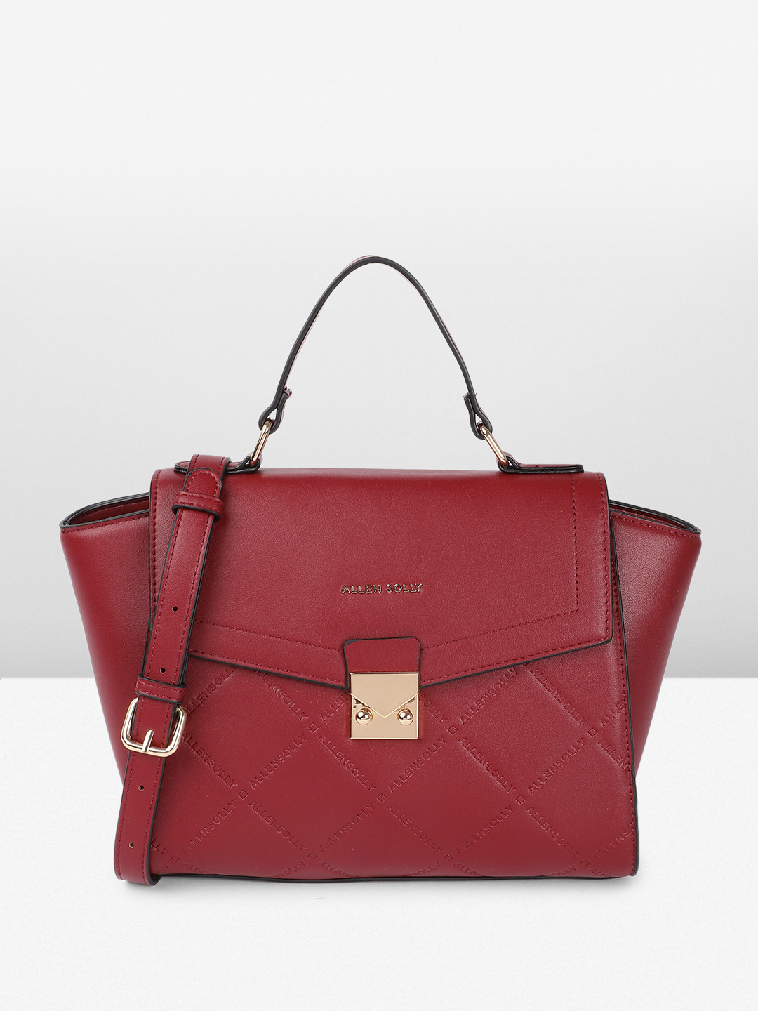 Allen Solly Brand Logo Self-Design Satchel