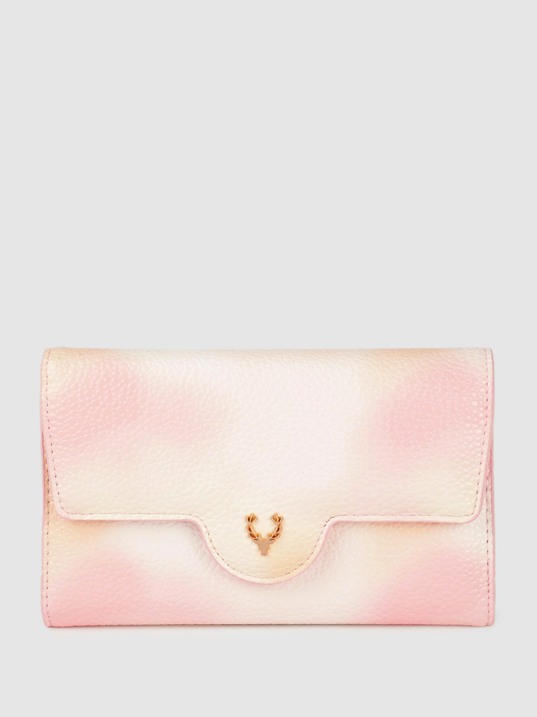 Allen Solly Women Geometric Textured Three Fold Wallet
