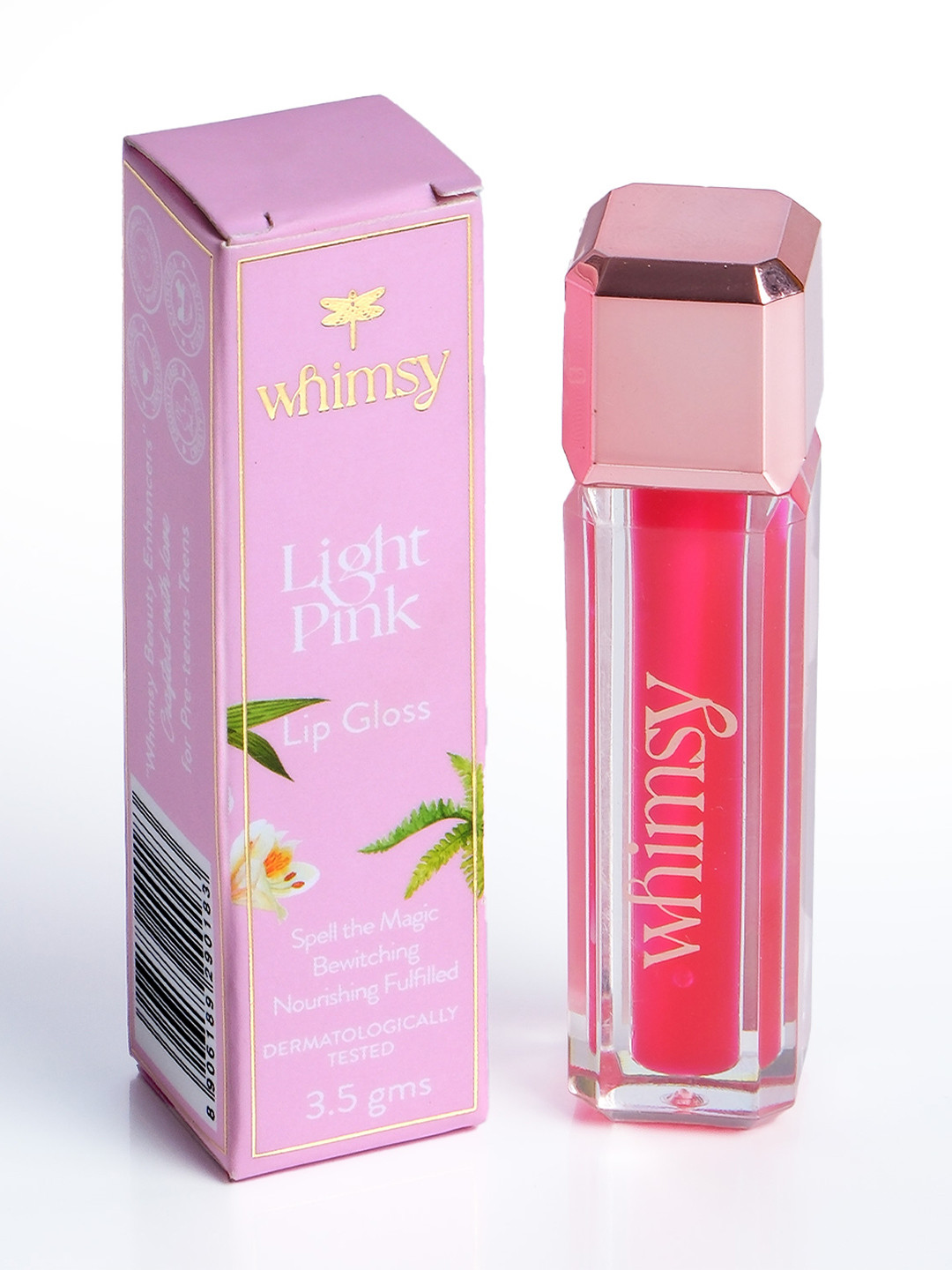 Whimsy Beauty Gloss N Go Non-sticky & Lightweight Lip Gloss- 3.5g- Light Pink
