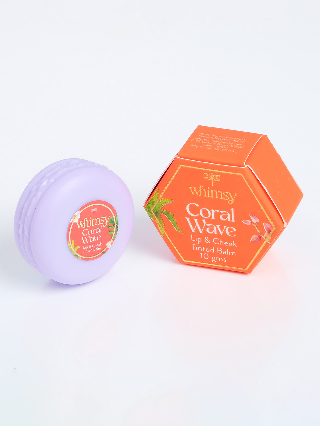 Whimsy Beauty Coral Wave Non Toxic Lip & Cheek Tint Lip Balm- 10 g