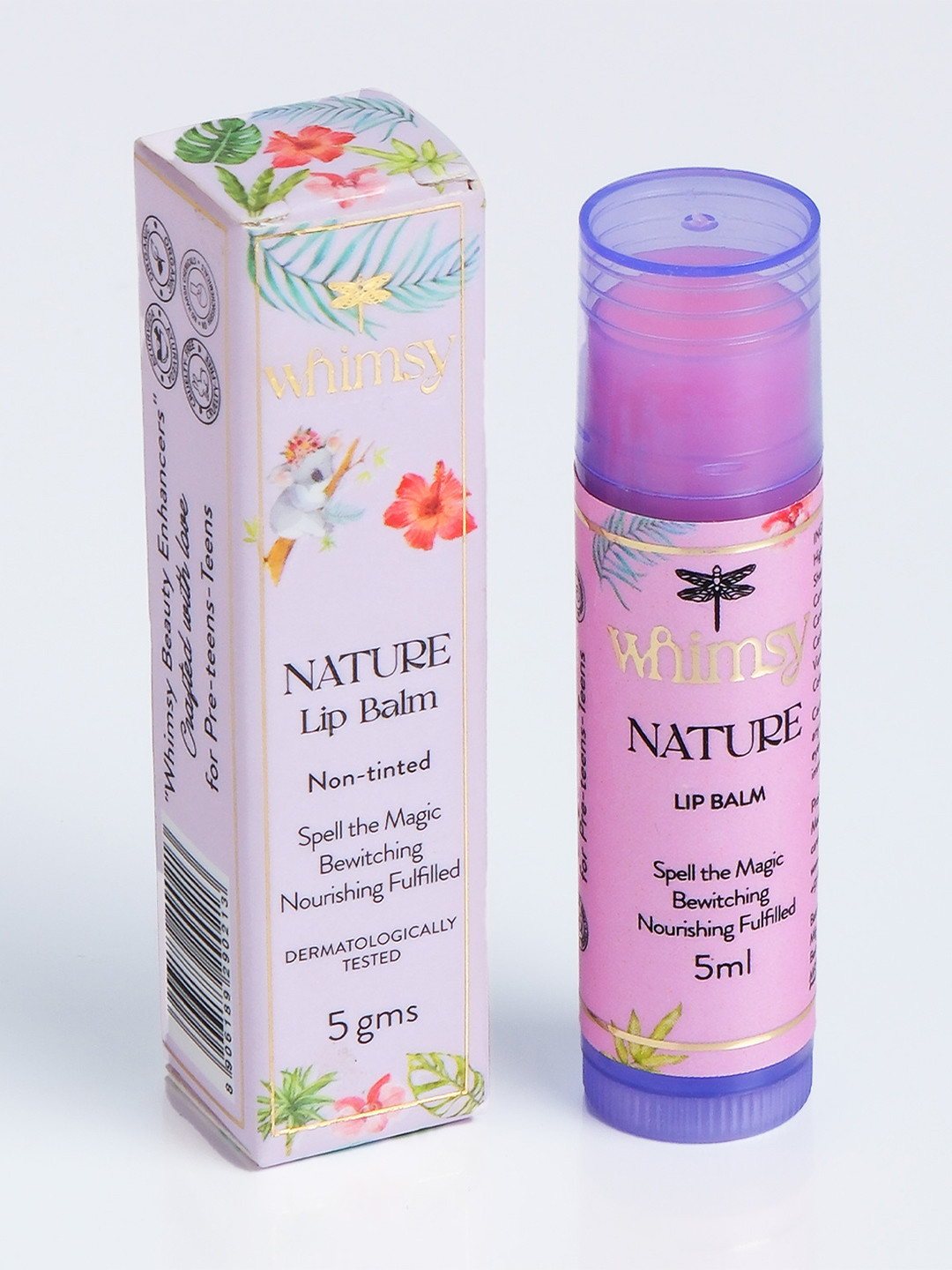 Whimsy Beauty Soft Smooth Lip Balm With Shea Butter-10g-Nature