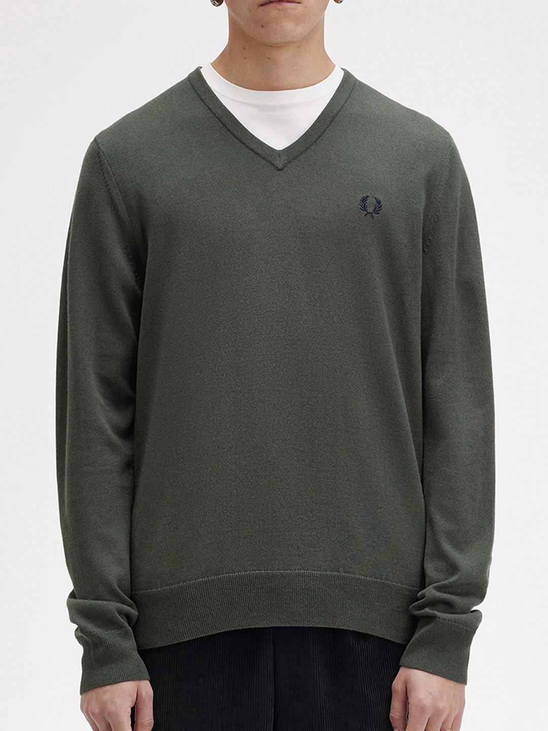 Fred Perry Men Solid Pullover Sweater
