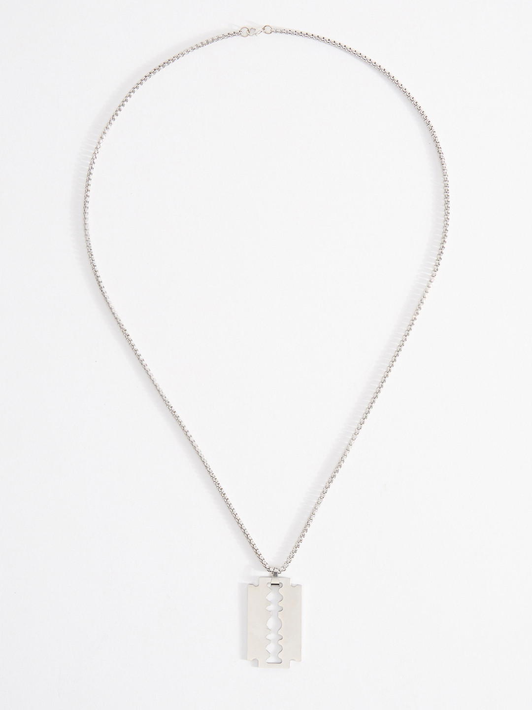 THE BEAR HOUSE Men Stainless Steel Pendant With Chain