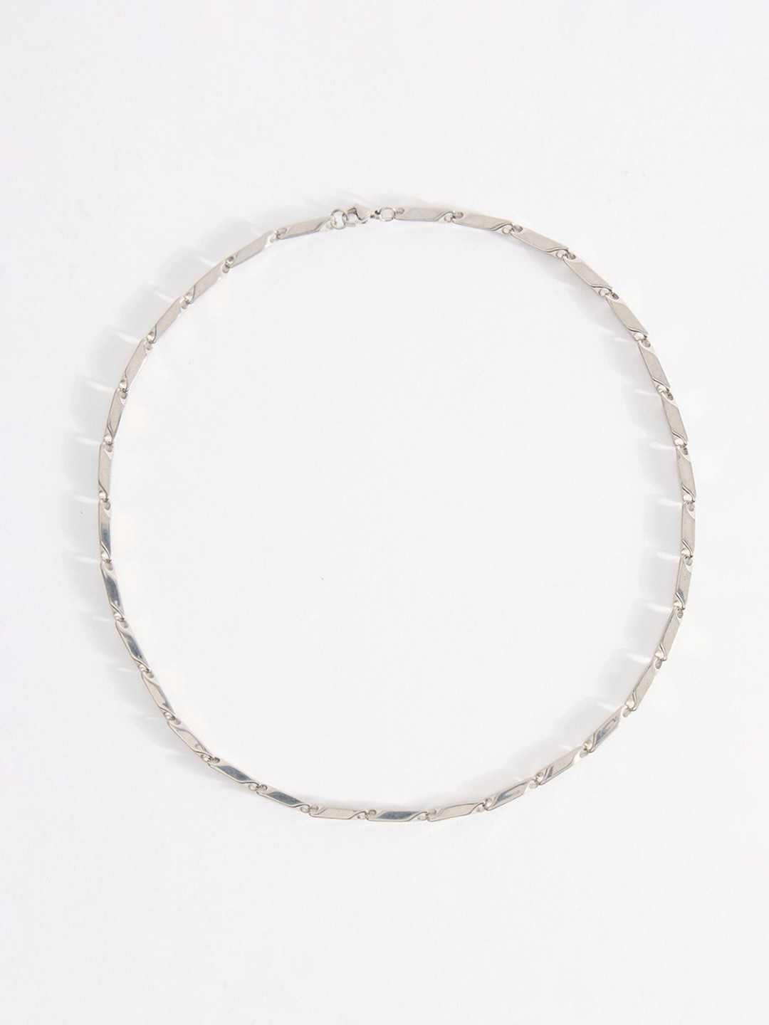 THE BEAR HOUSE Men Stainless Steel Silver Chain