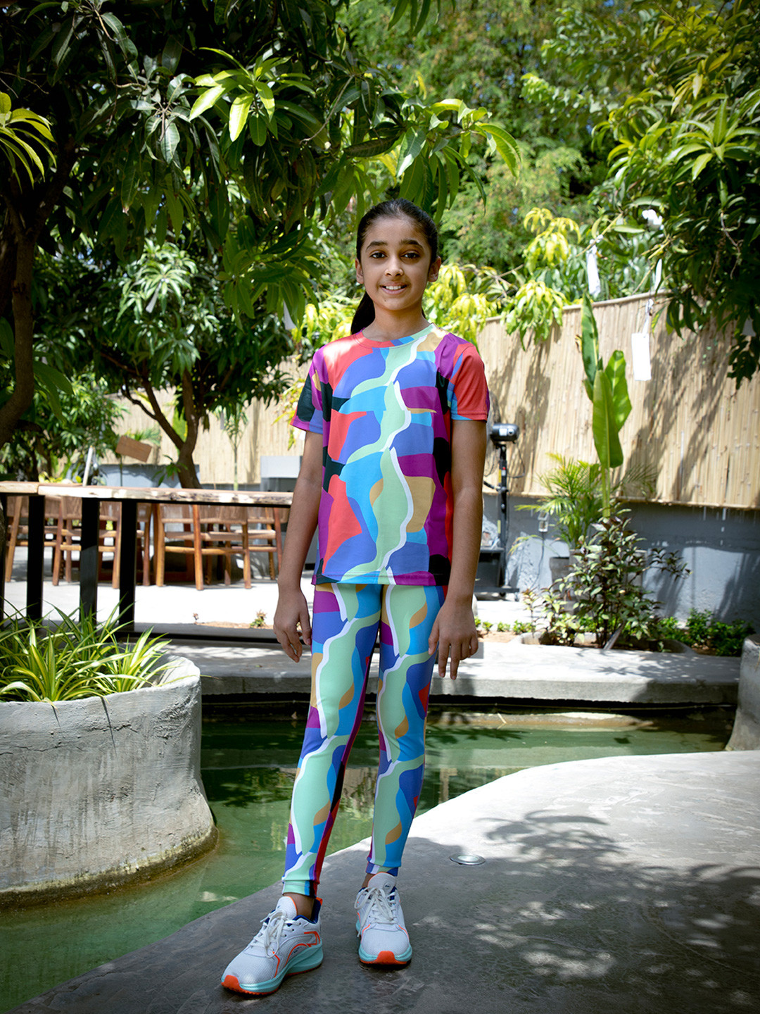UMILDO Printed Crop Top With Leggings