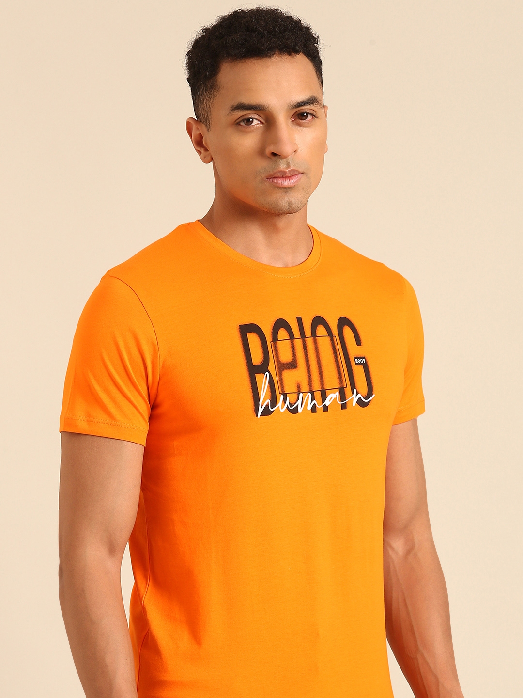 Buy Being Human Typography Printed Pure Cotton T shirt Tshirts for Men 30825455 Myntra