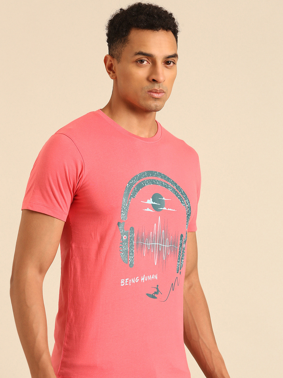 Being Human Printed Pure Cotton T-shirt