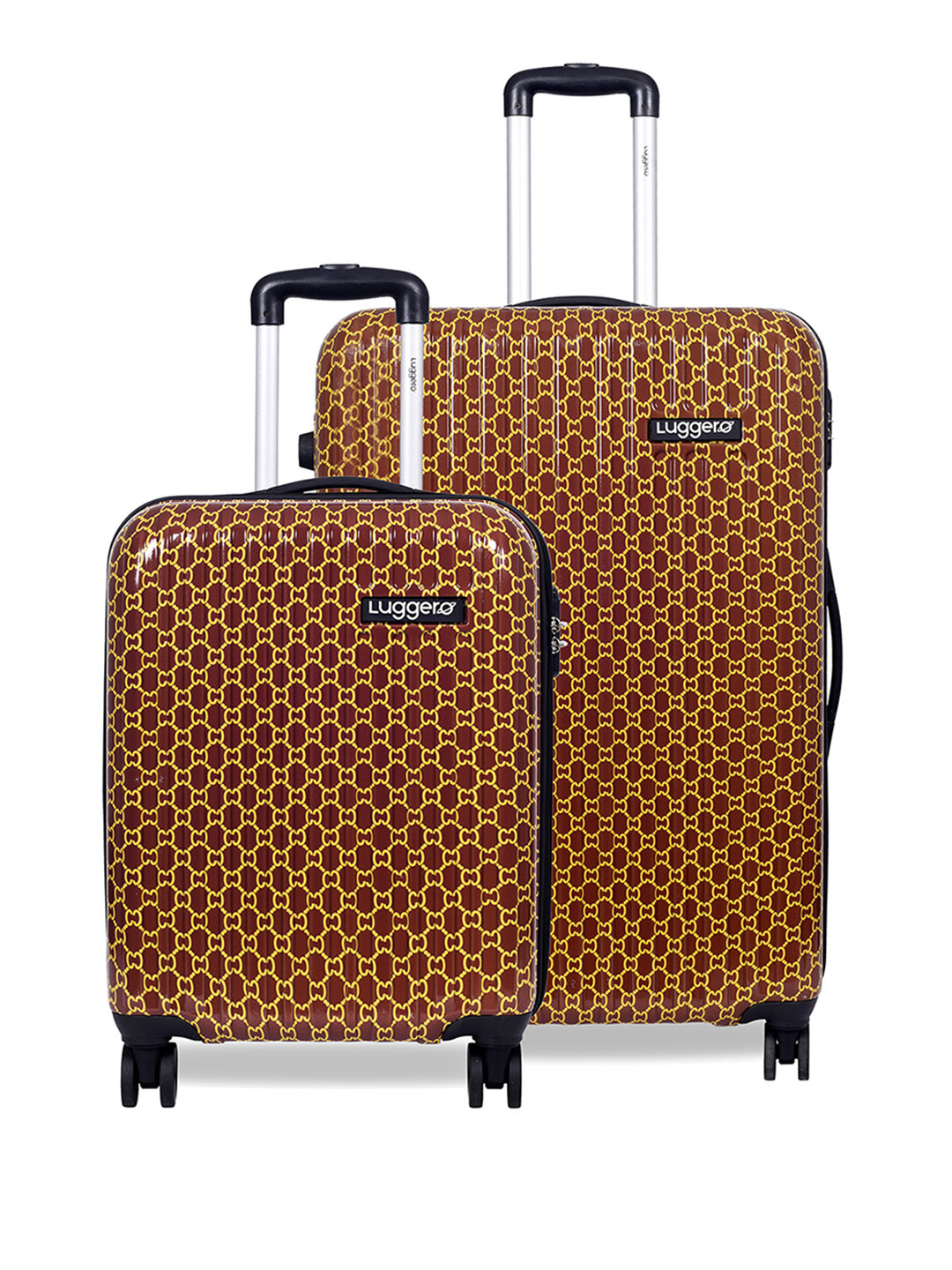 Luggero Set Of 2 Hard-Sided Trolley Suitcase