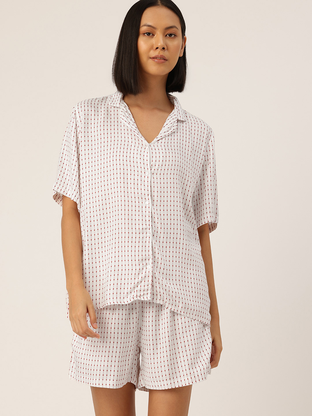 ETC Dots & Striped Night suit