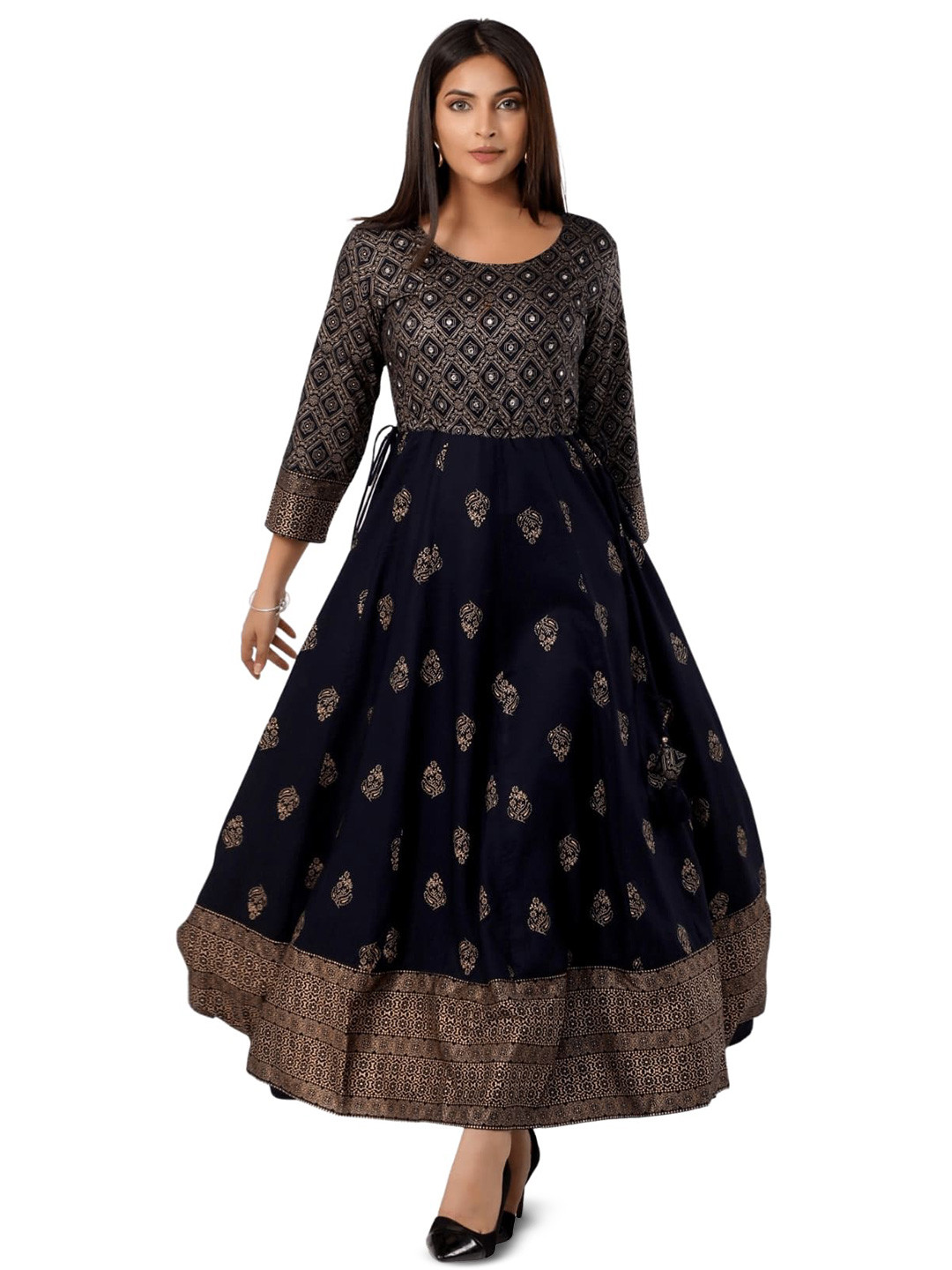 Cloth Bites Ethnic Motifs Printed Anarkali Kurti