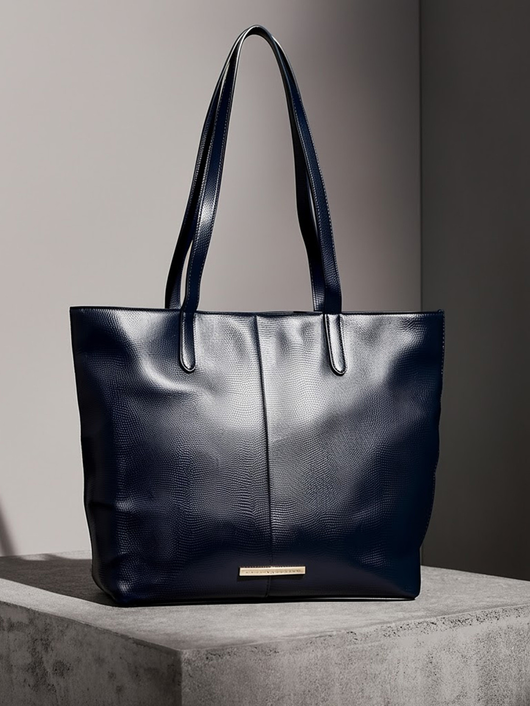 French Connection Structured Shoulder Bag with Laptop Sleeve