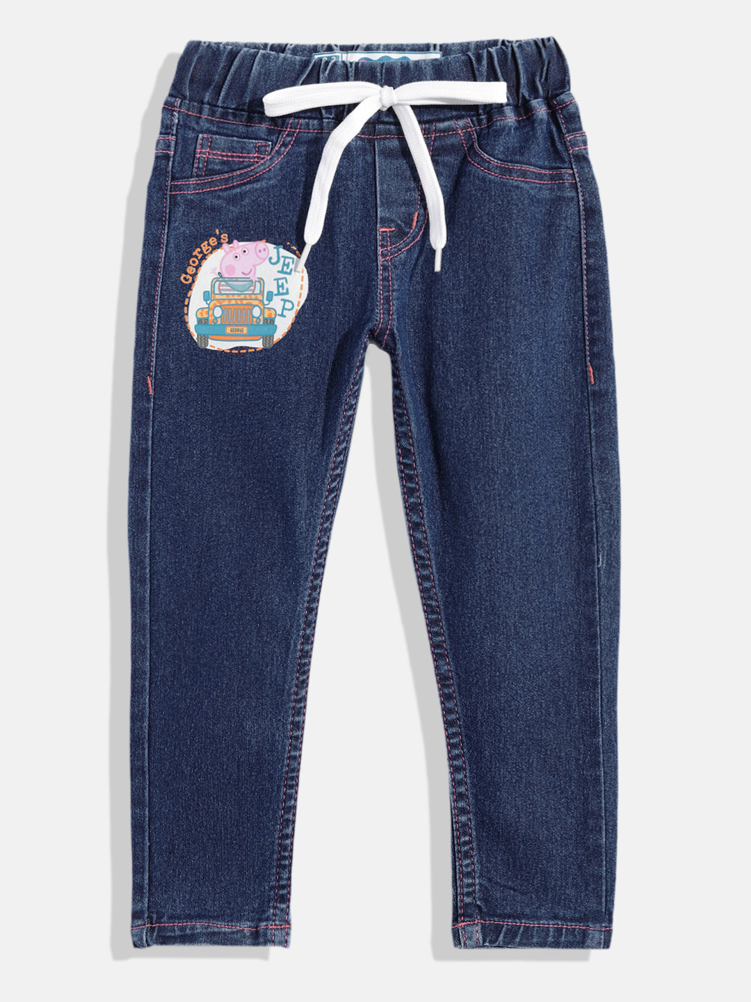 Here&Now X Game Begins Girls Peppa Pig Printed Denim Jeggings
