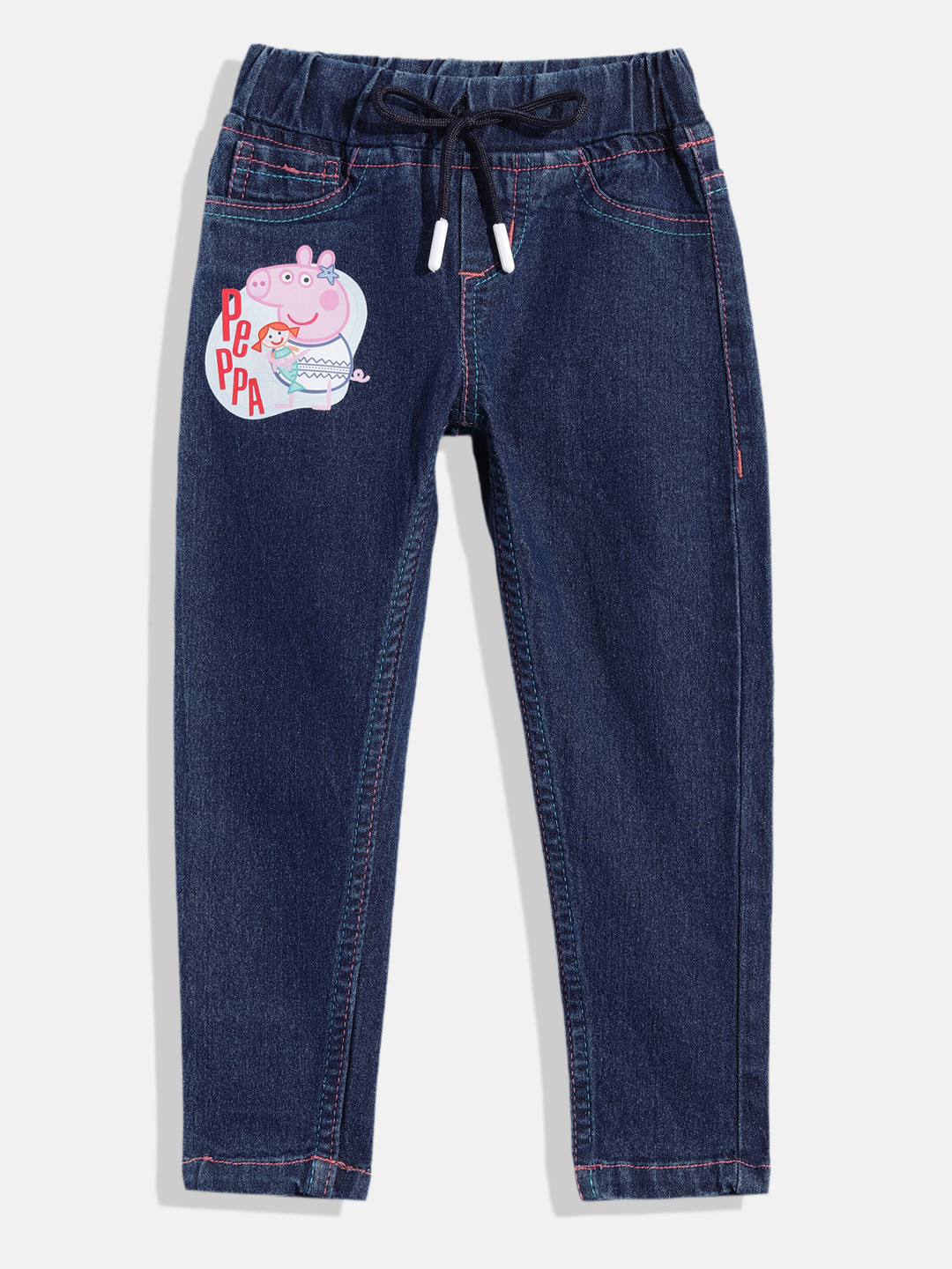 Here&Now x Game Begins Girls Peppa Pig Printed Slim-Fit Jeggings