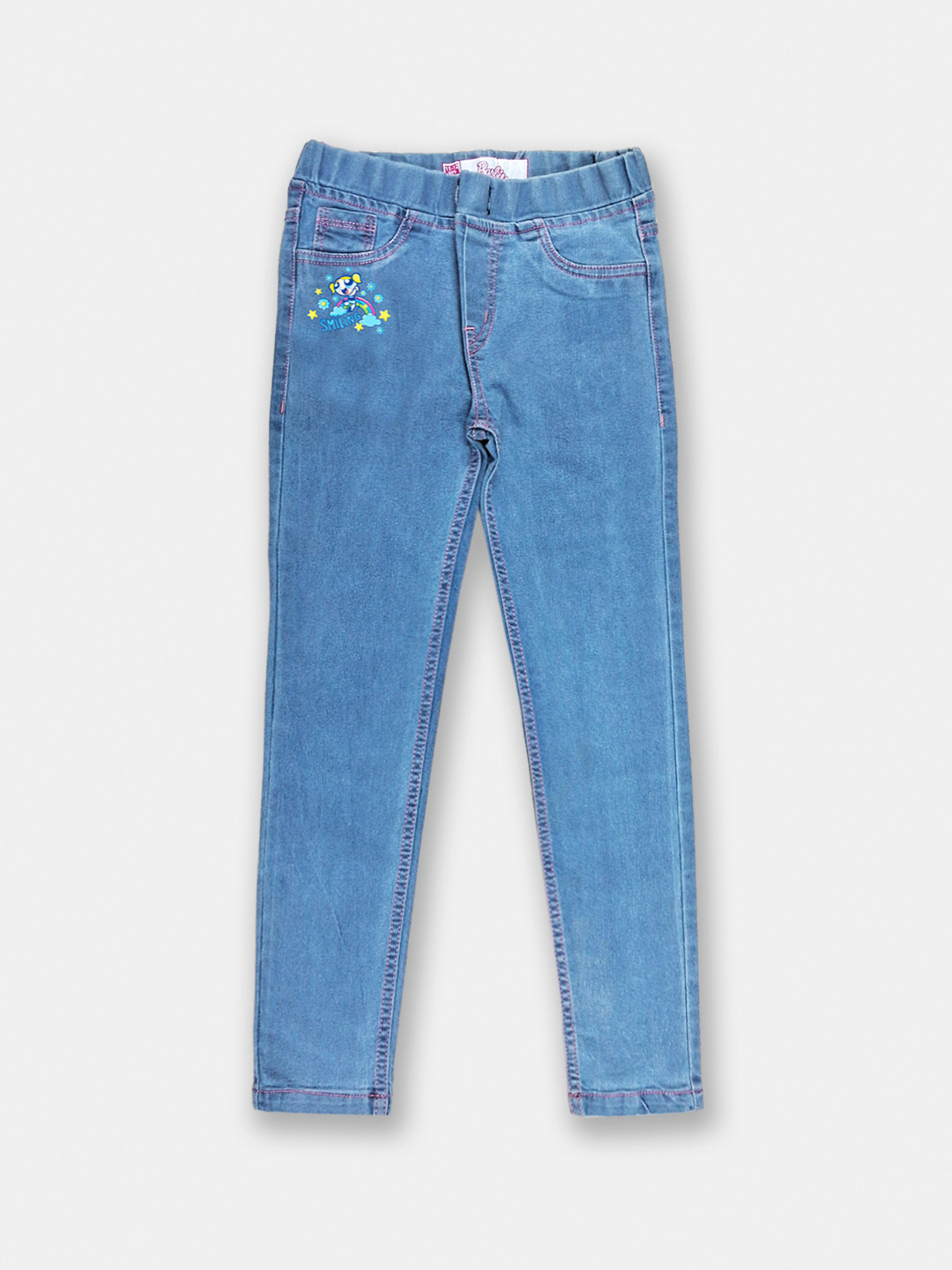 Here&Now x Game Begins Girls Powerpuff Girl Printed Jeggings