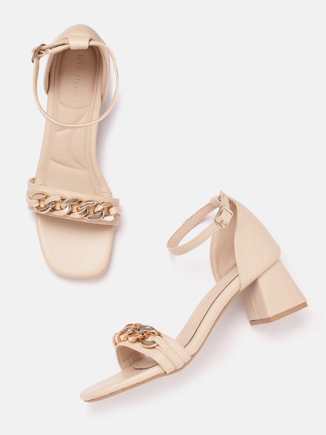 Lino Perros Ankle Loop Block Heels