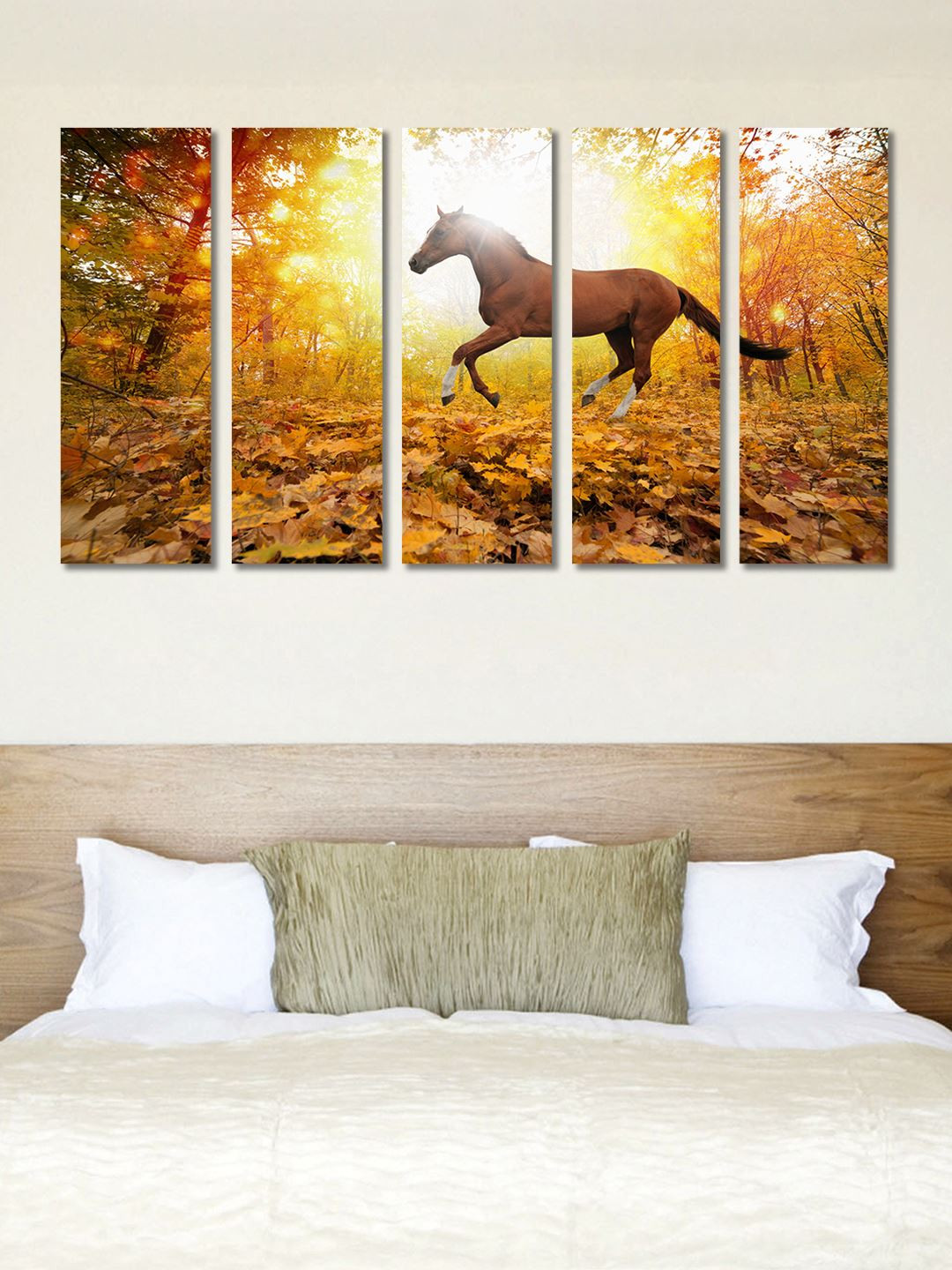 999Store Multicoloured Set of 5 Birds and Animals Wall Art