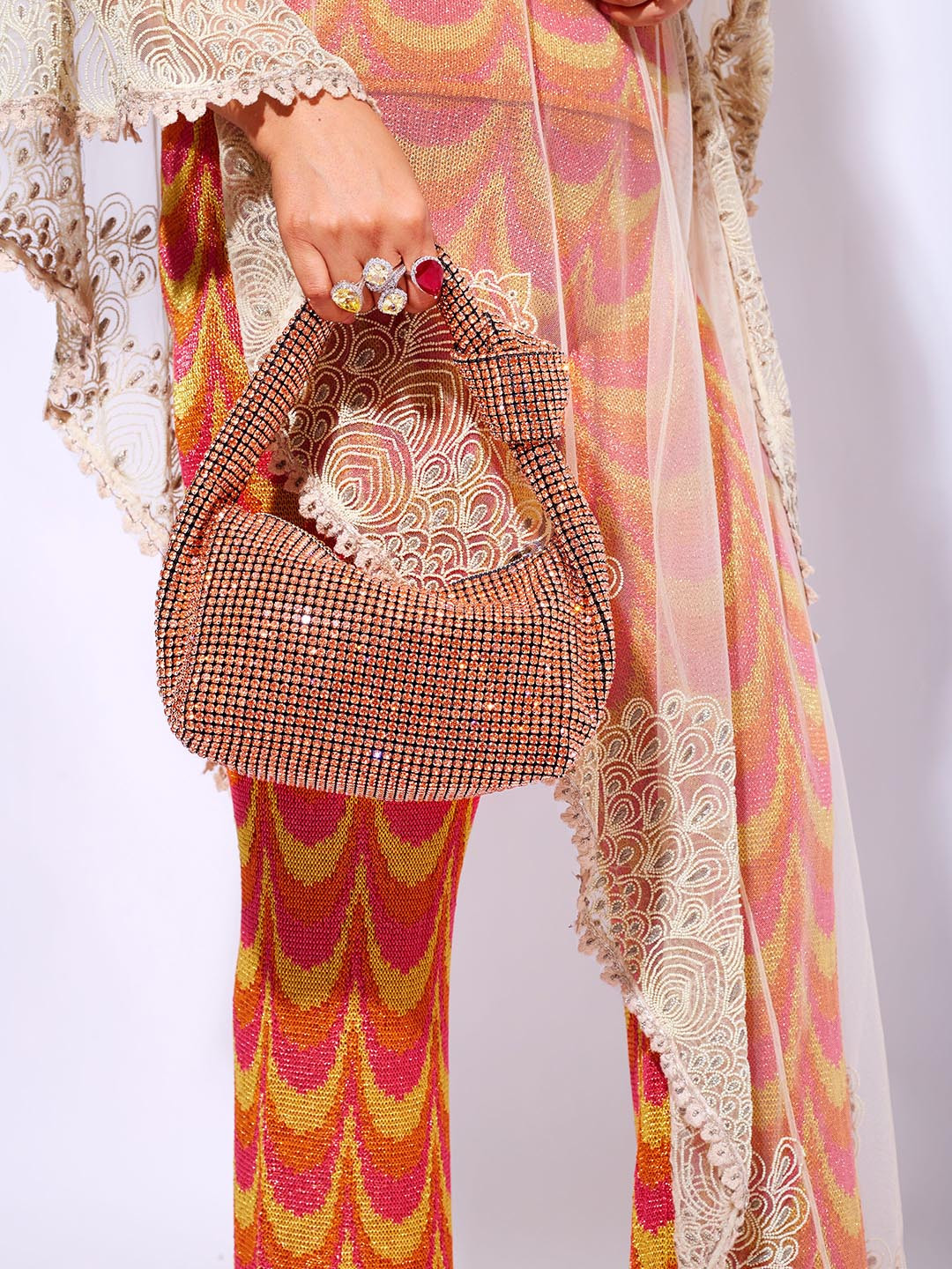 Oddcat Rhinestone Encrusted Party Bag