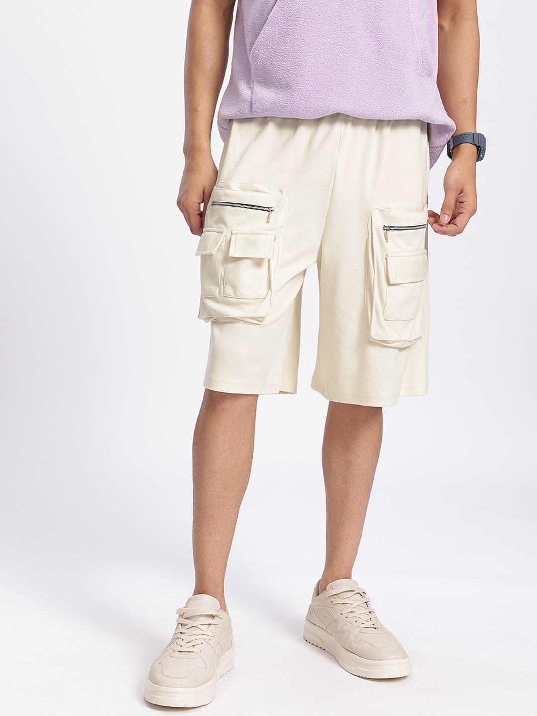 Kook N Keech Men Cargo Knit Shorts