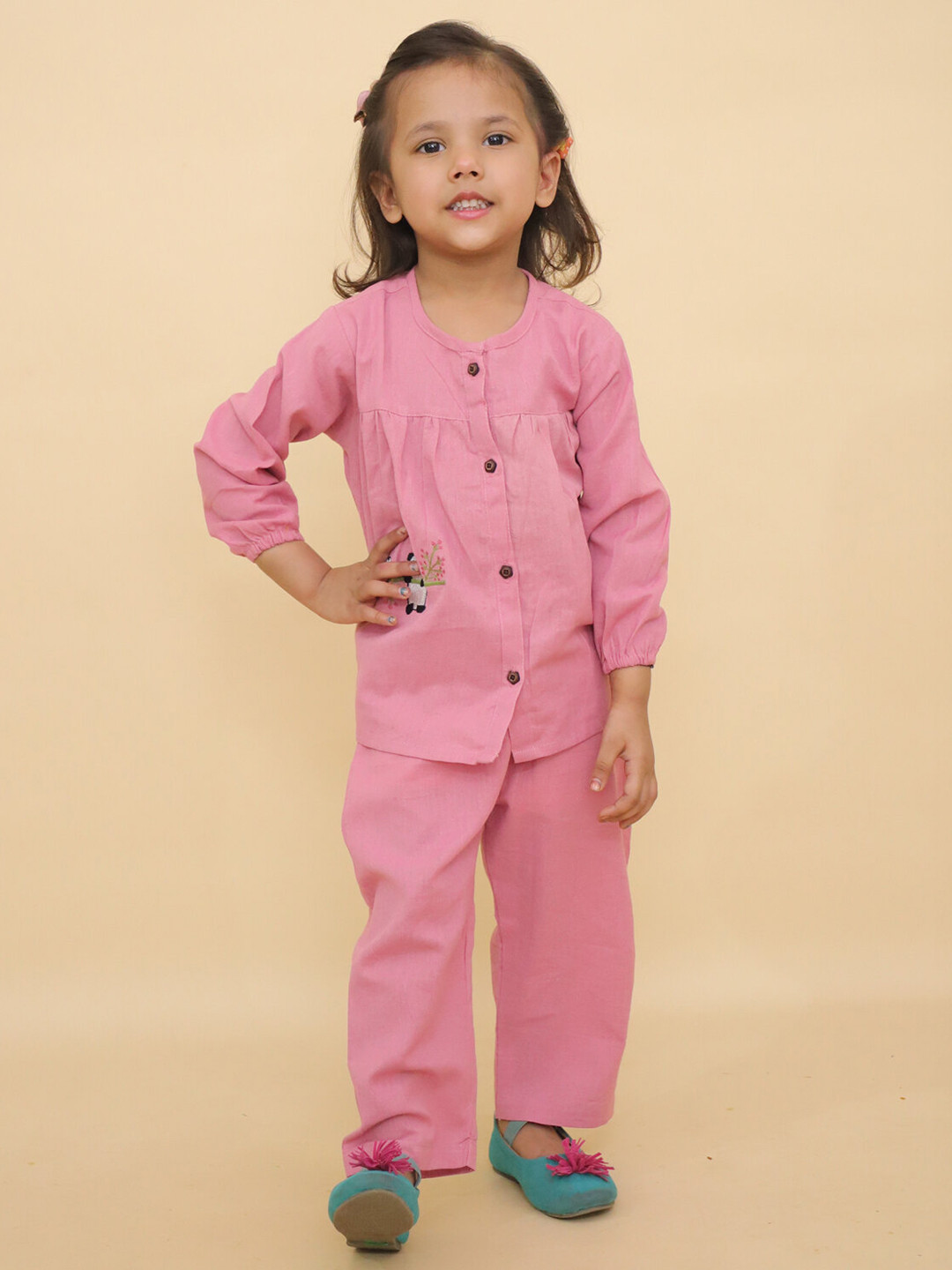 LITTLE GINNIE Panda Printed Pure Cotton Clothing Set