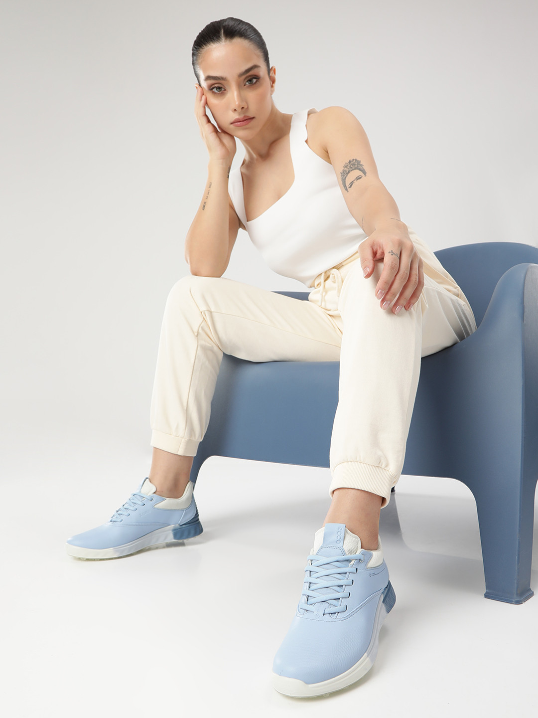 ECCO Women S-Tree Leather Golf Non-Marking Shoes