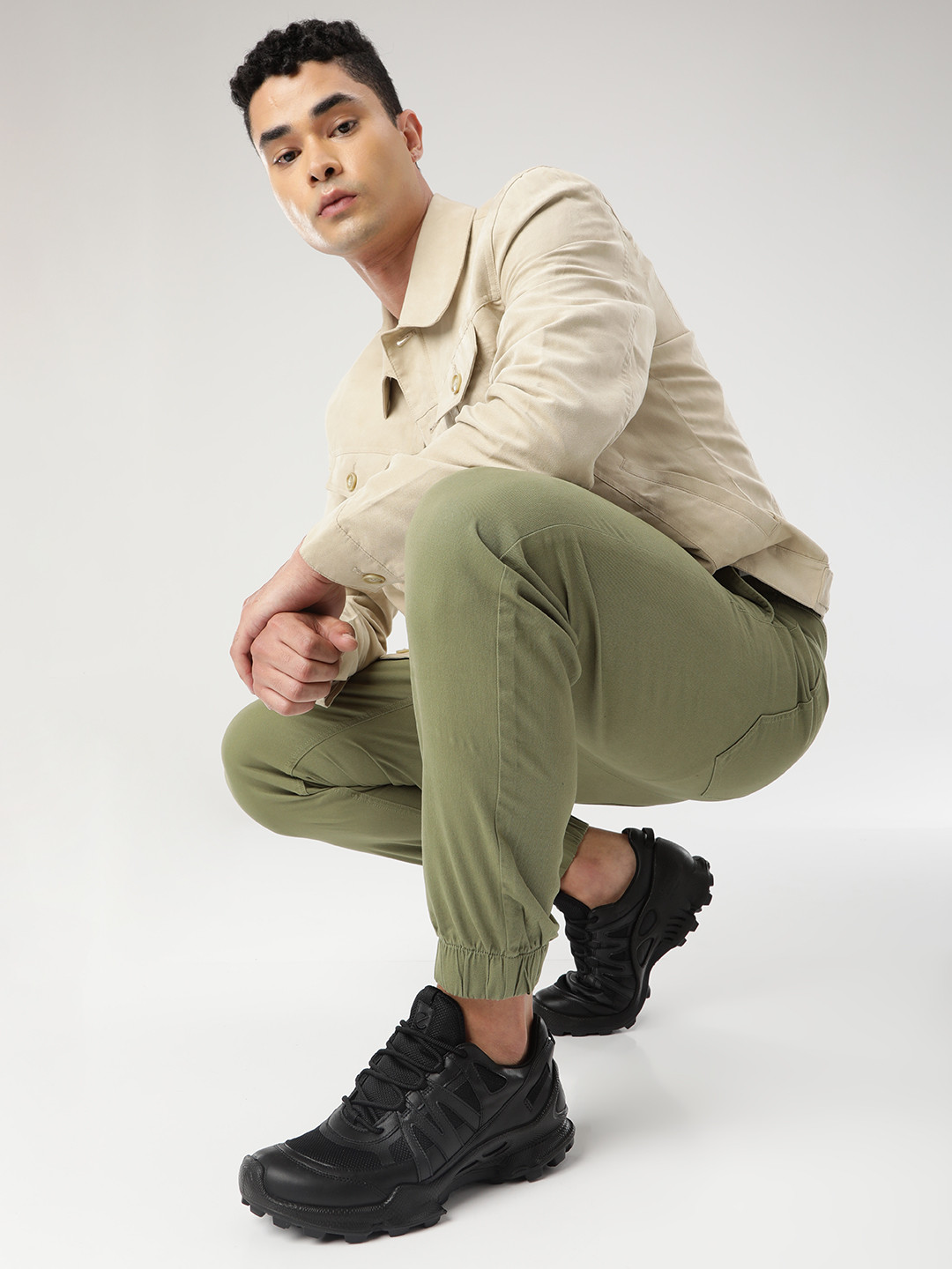 ECCO Men Biom C-Trail Leather Casual Sneakers