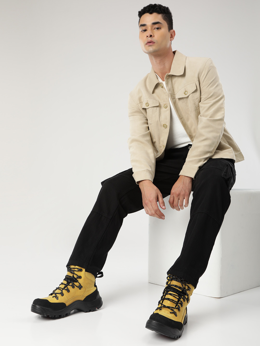 ECCO Men Offroad Nubuck Waterproof Outdoor Hiking Boots