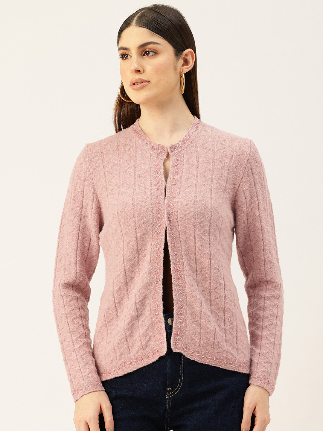 APSLEY Argyle Cardigan with Embellished Detail