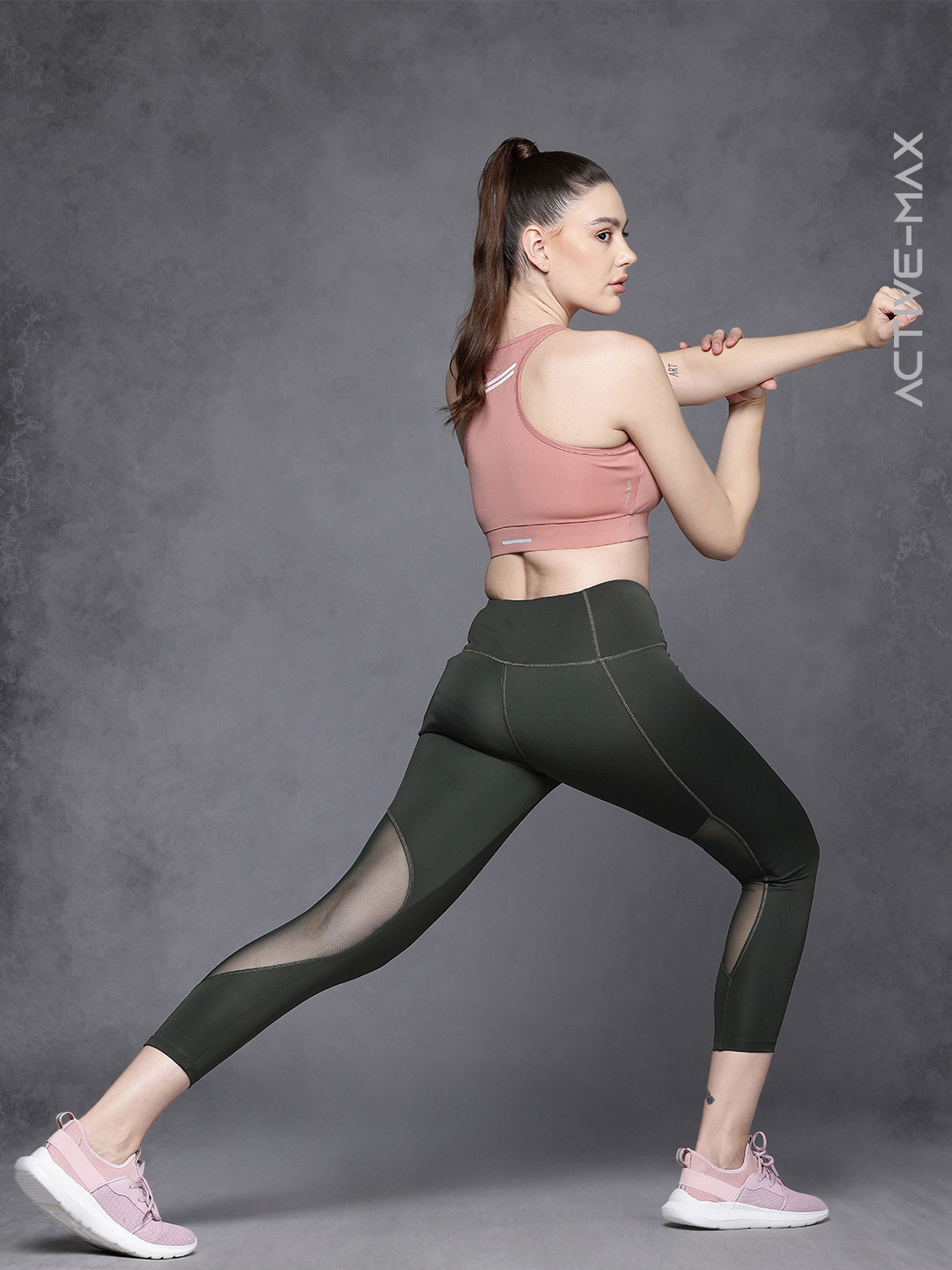 HRX By Hrithik Roshan Cropped Running Tights