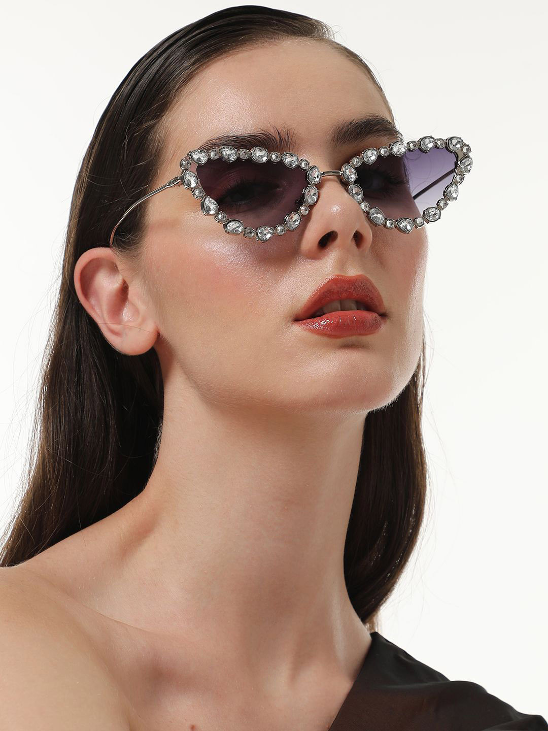HAUTE SAUCE Women Black Rectangle Sunglasses Polarised Lens
