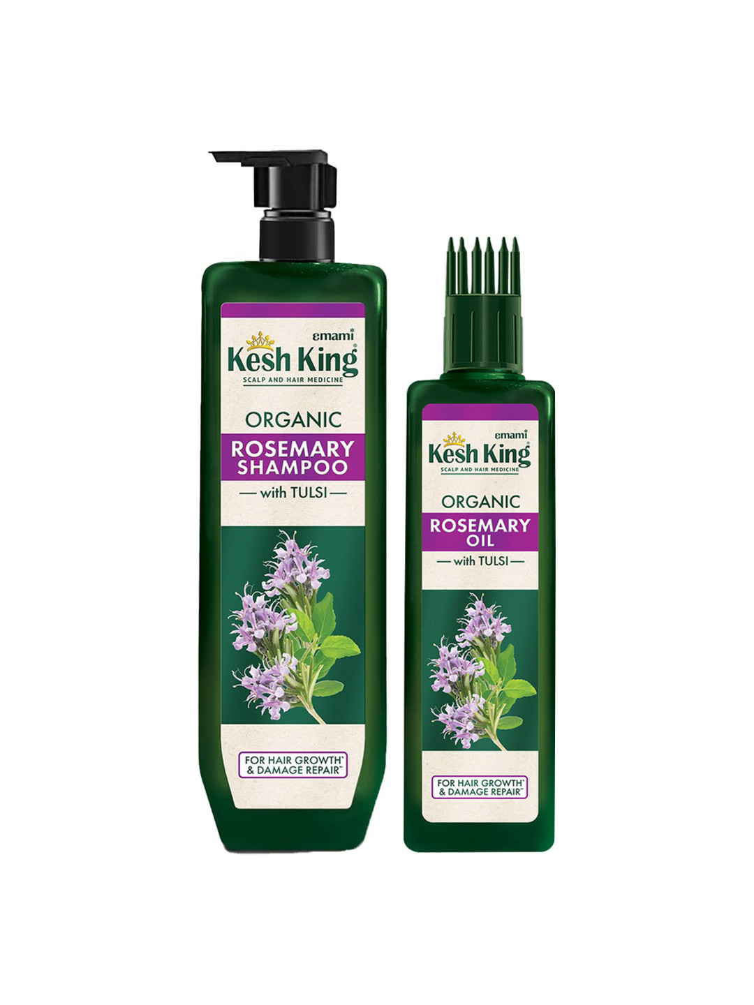 Kesh King Rosemary Hair Care Combo - Shampoo 300ml + Hair Oil 200ml