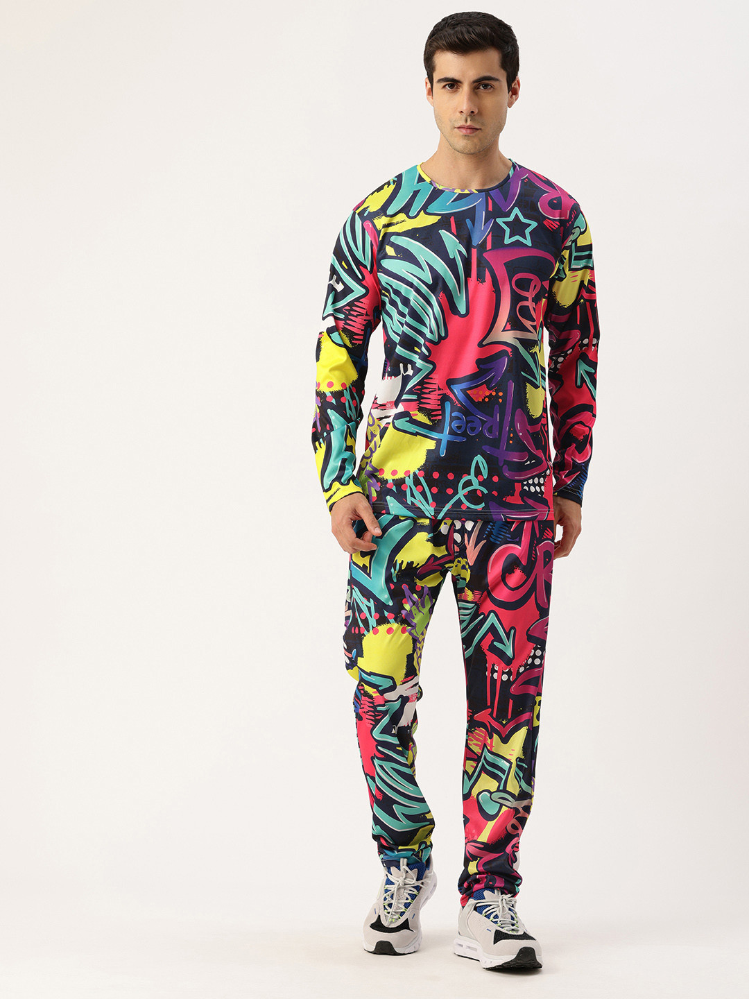 Sports 52 wear Men Abstract Printed Tracksuit