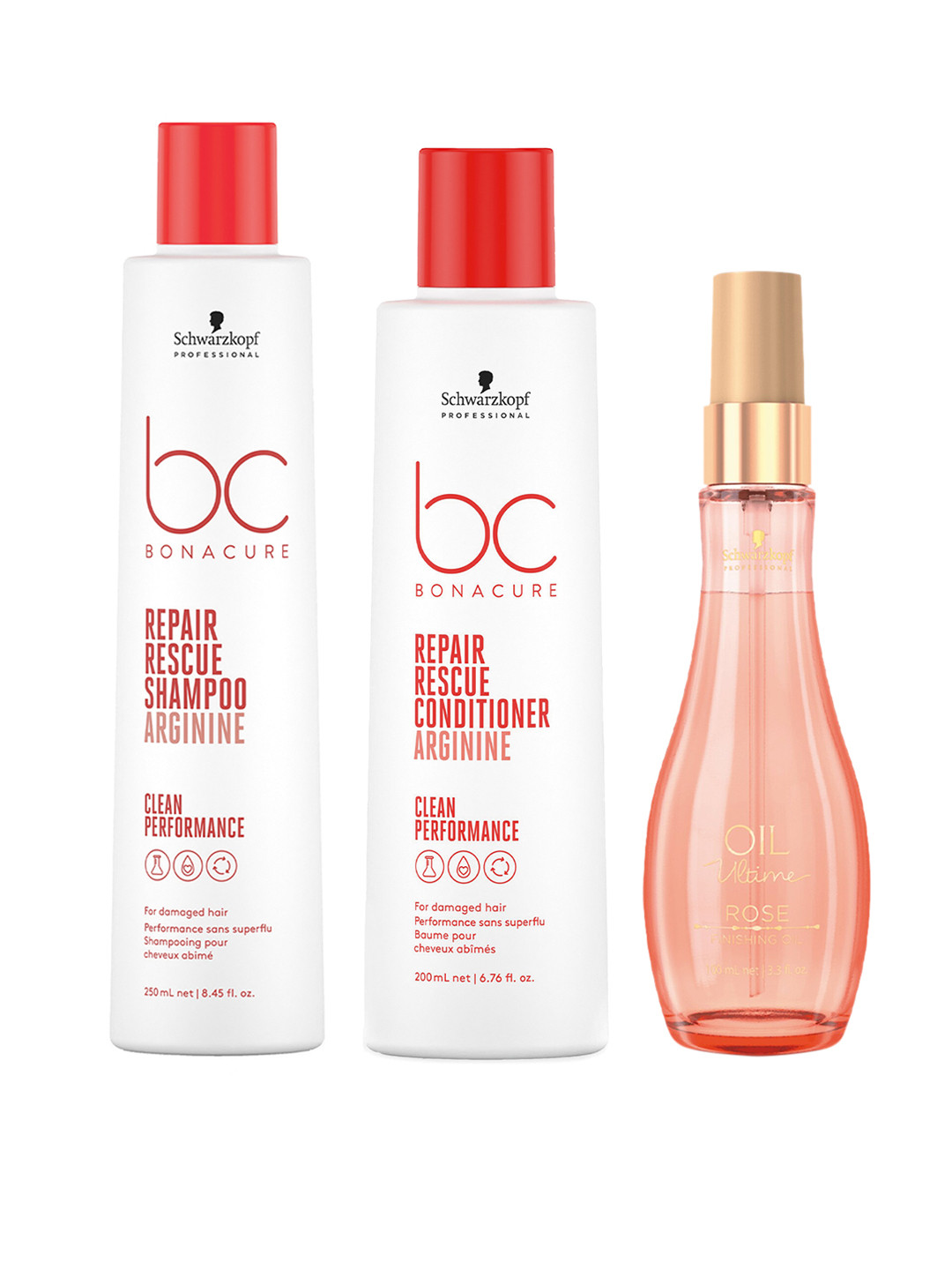 Schwarzkopf PROFESSIONAL Bonacure Repair Rescue Shampoo & Conditioner with Hair Oil