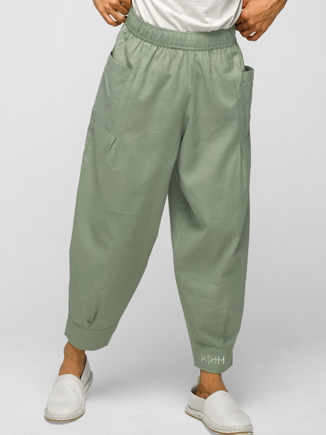 KSHM Unisex Mid-Rise Cotton Joggers