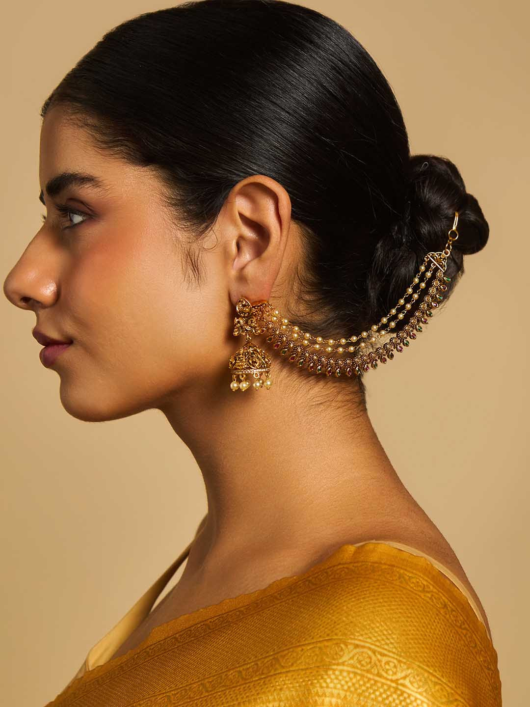 Kushal's Fashion Jewellery Women Ethnic Antique Beaded Matil