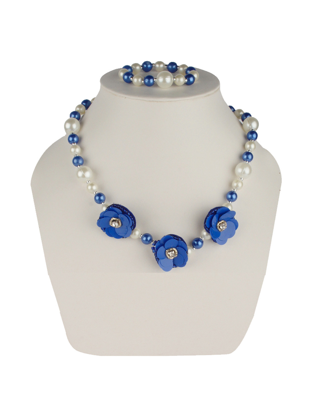 Daizy Peals Beaded Floral Jewellery Set