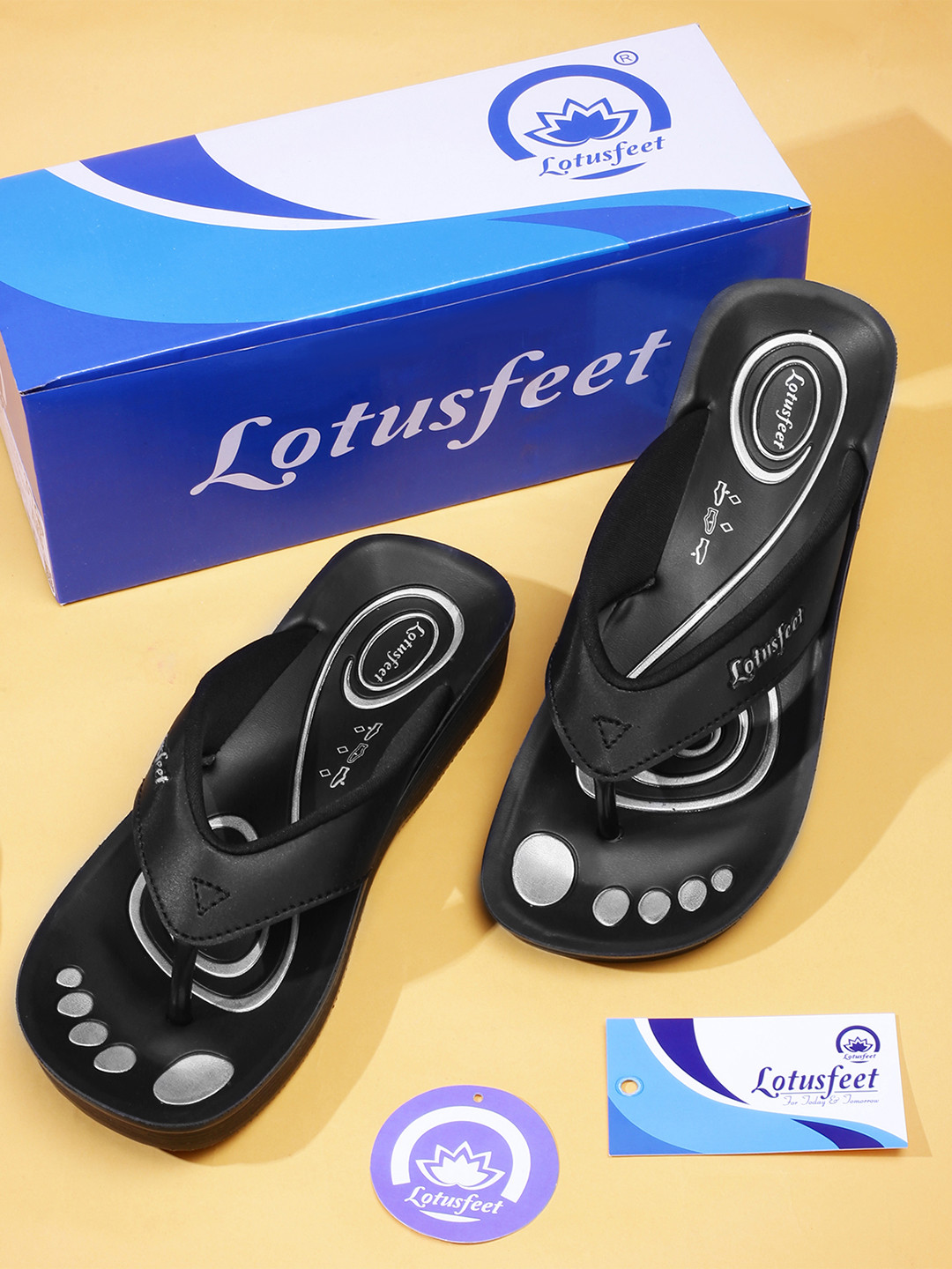 Lotusfeet Women Aerosoft T-Strap Flats
