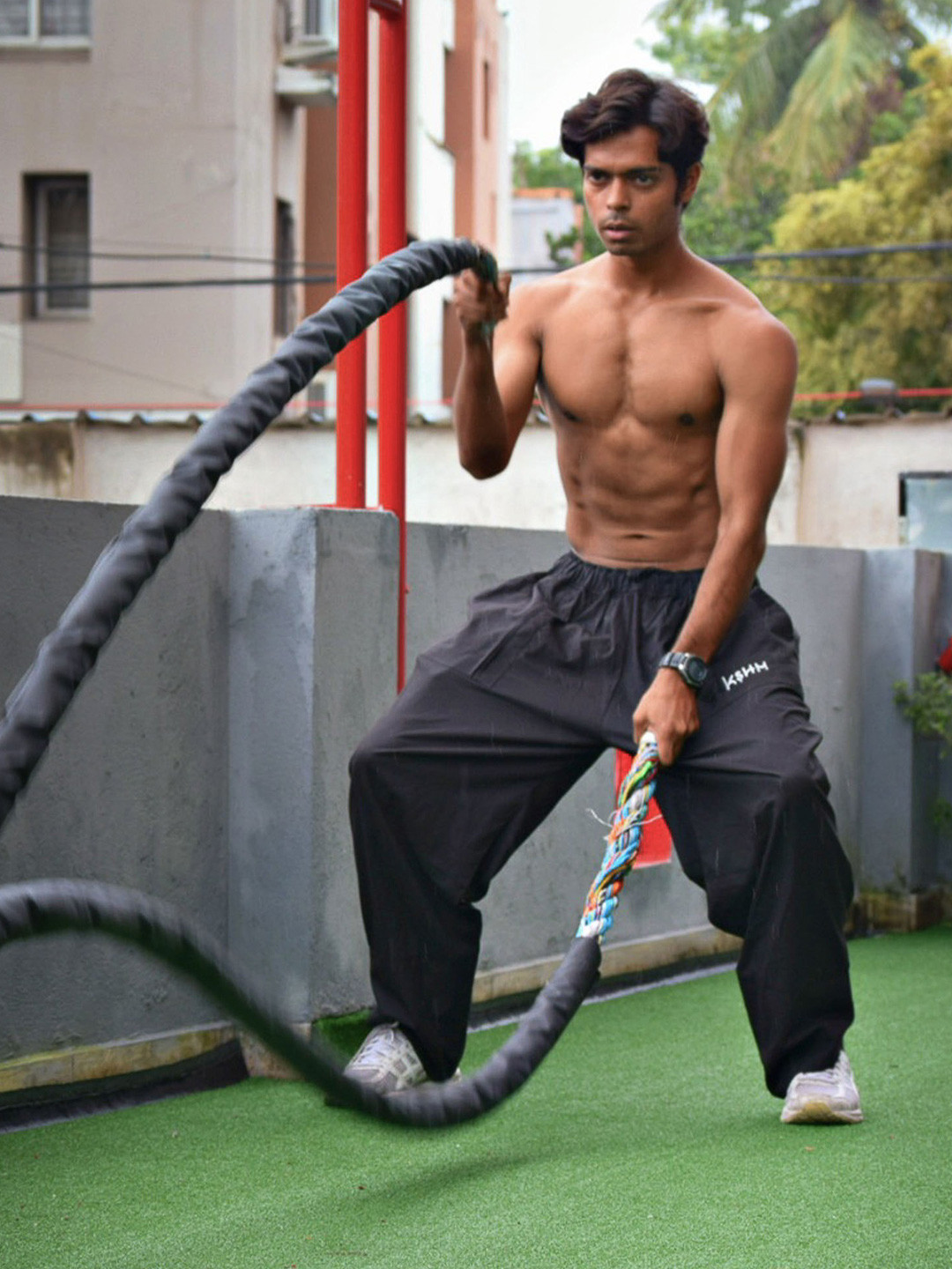 KSHM Unisex Cotton Straight Fit Bigchill Track Pants