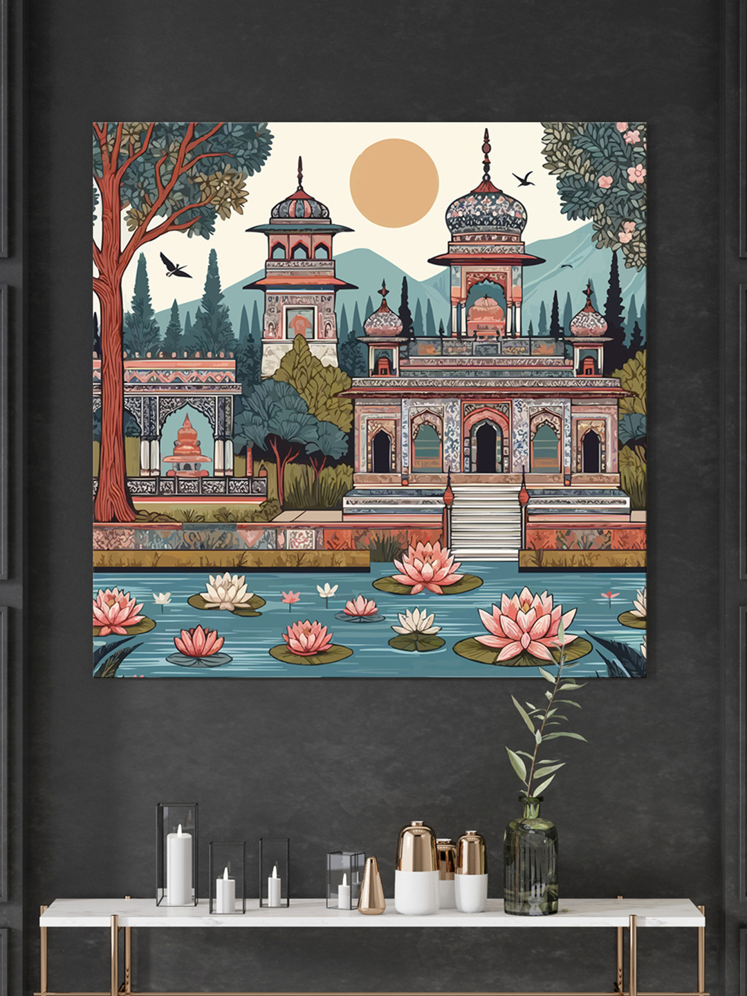 999Store Raj Mahal Canvas Wall Square Paintings Wall Art - 36 x 36In
