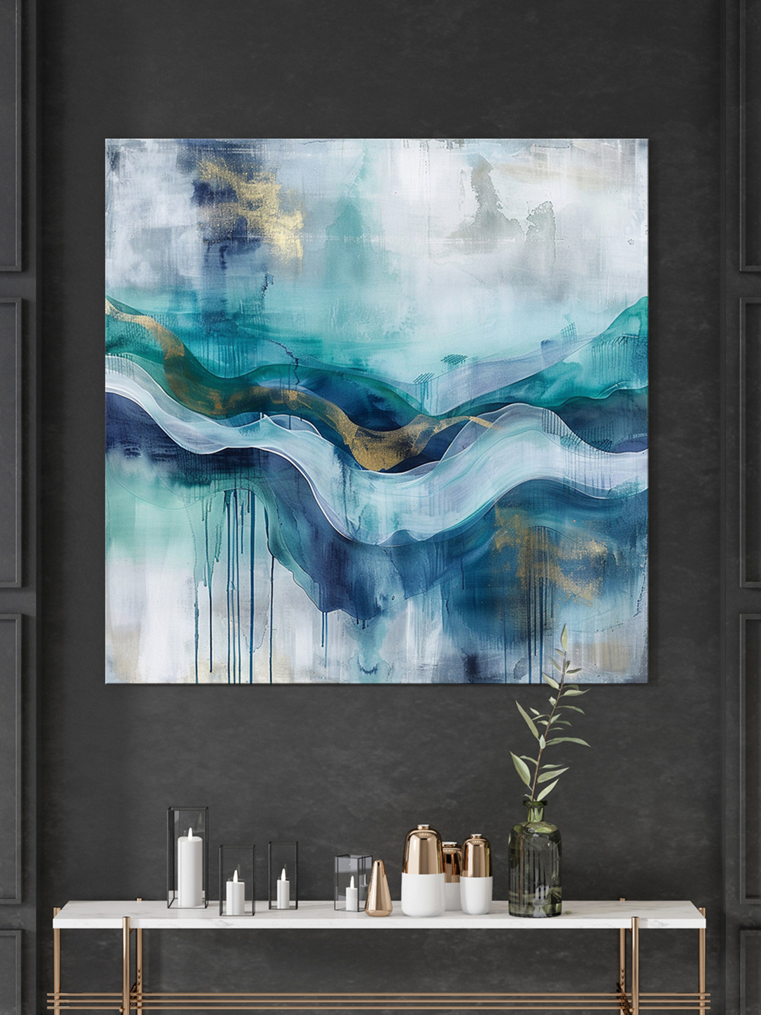 999Store Harmony Of Nature Canvas Wall Square Paintings Wall Art - 36x36In