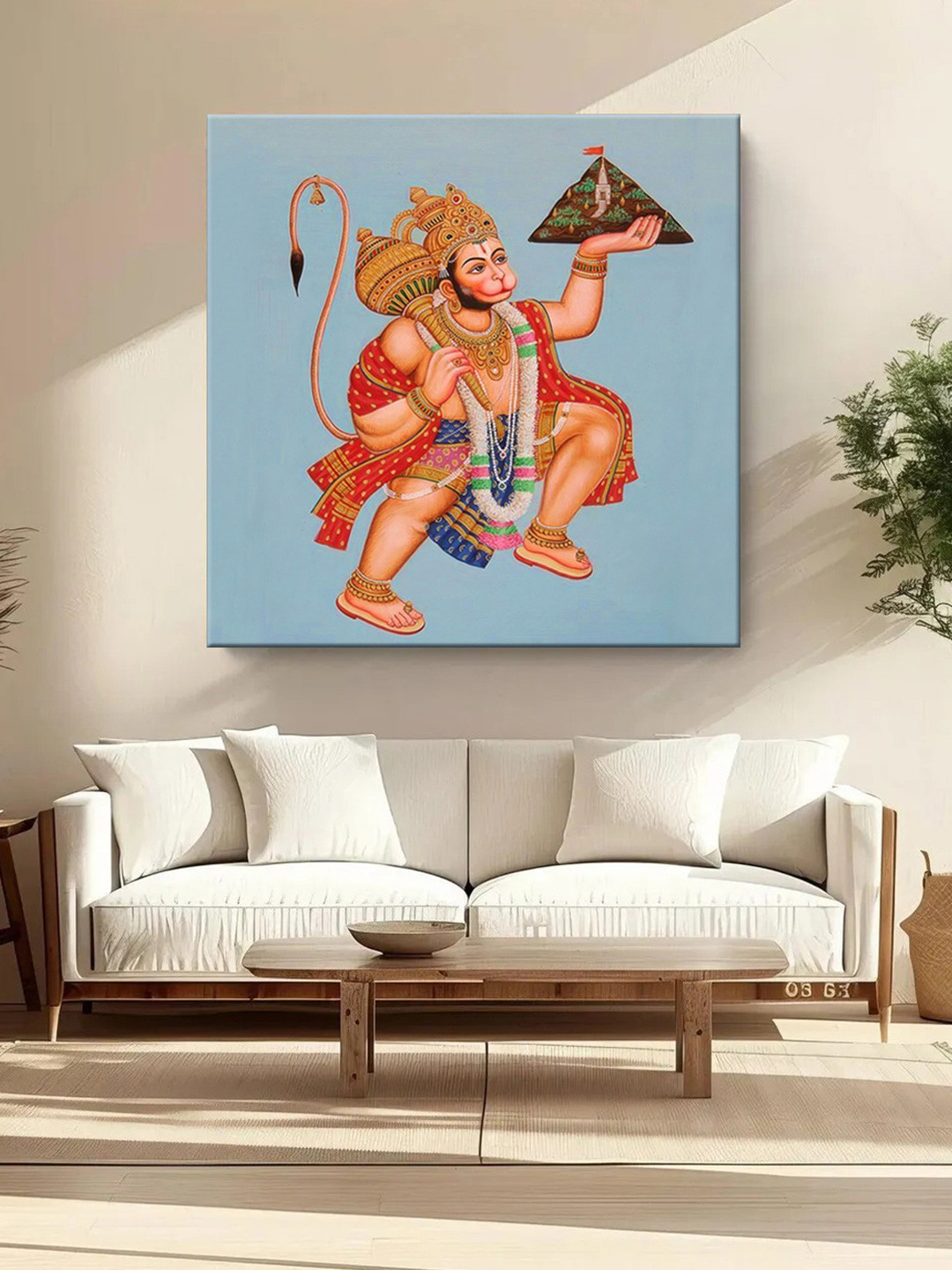 999Store Hanuman Canvas Wall Square Paintings Wall Art - 36 x 36 In
