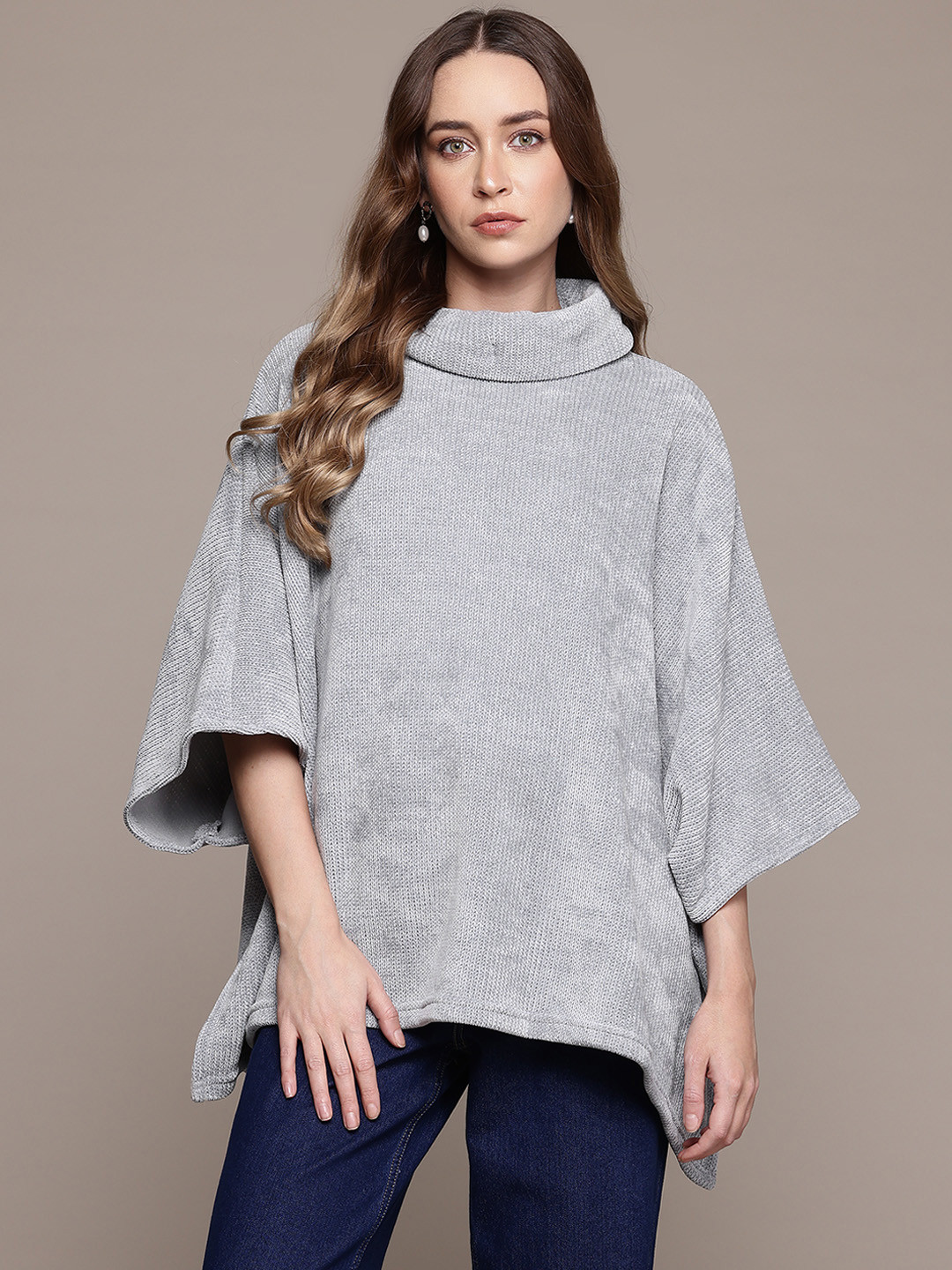 bebe Brighter Basics Oversize Knitted Ribbed Top