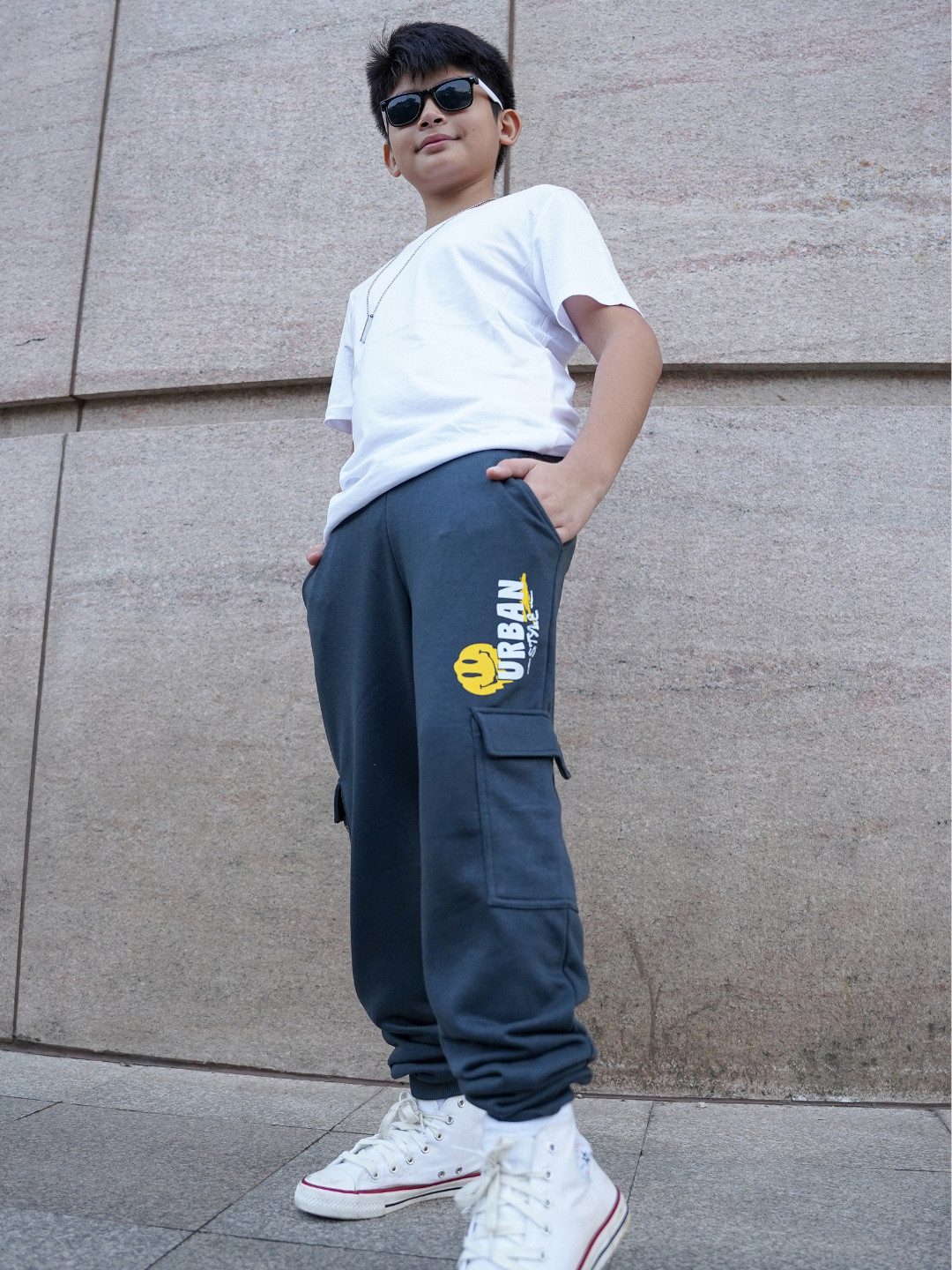 Nap Chief Kids Unisex Mid-Rise Cargo Joggers