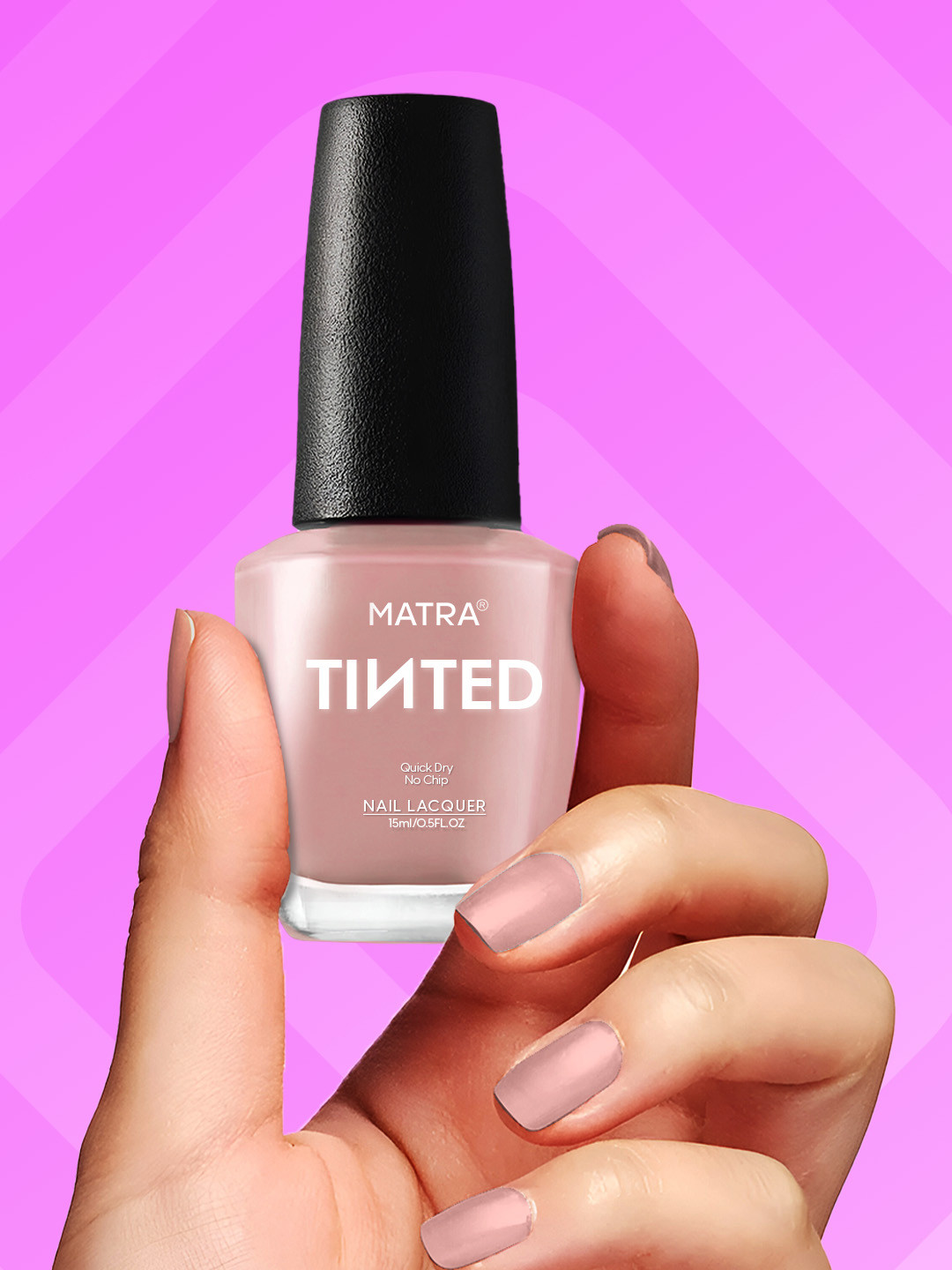 MATRA Nail Polish Paint Enamel- 15ml- Taupe Pink