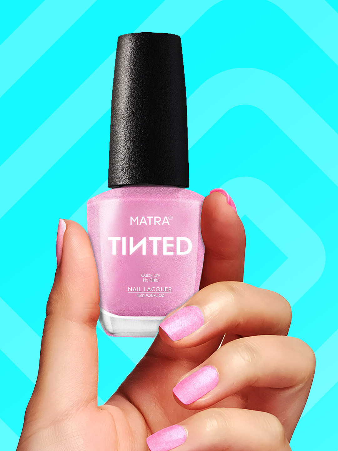 MATRA Nail Polish Paint Enamel- 15ml- Pink Shimmer