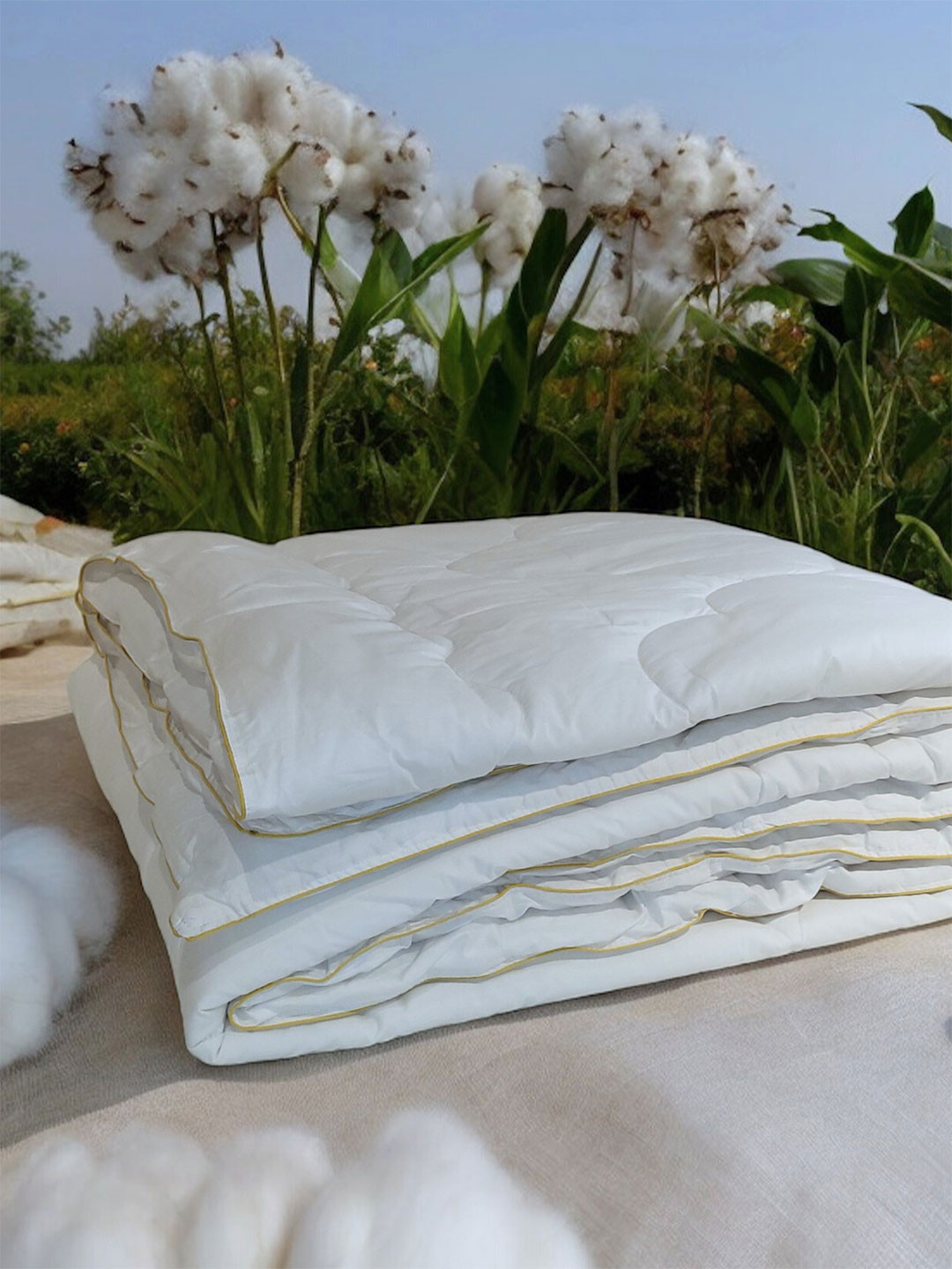 ERBA Natalia White 450 GSM Cotton Double Bed Dohar